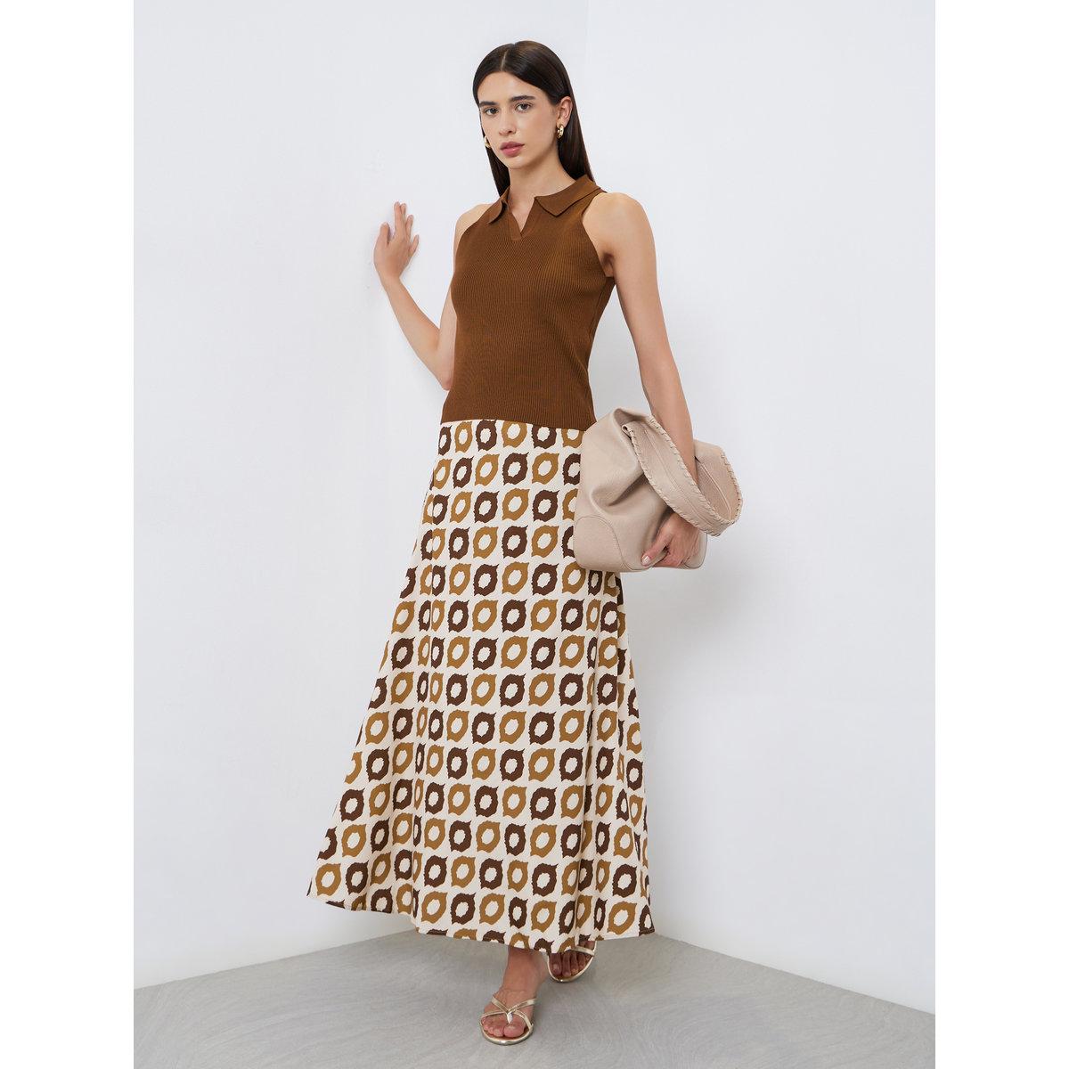 Take Two All-Over Print A-Line Maxi Skirt-women-clothing-bottoms-skirts-image-1