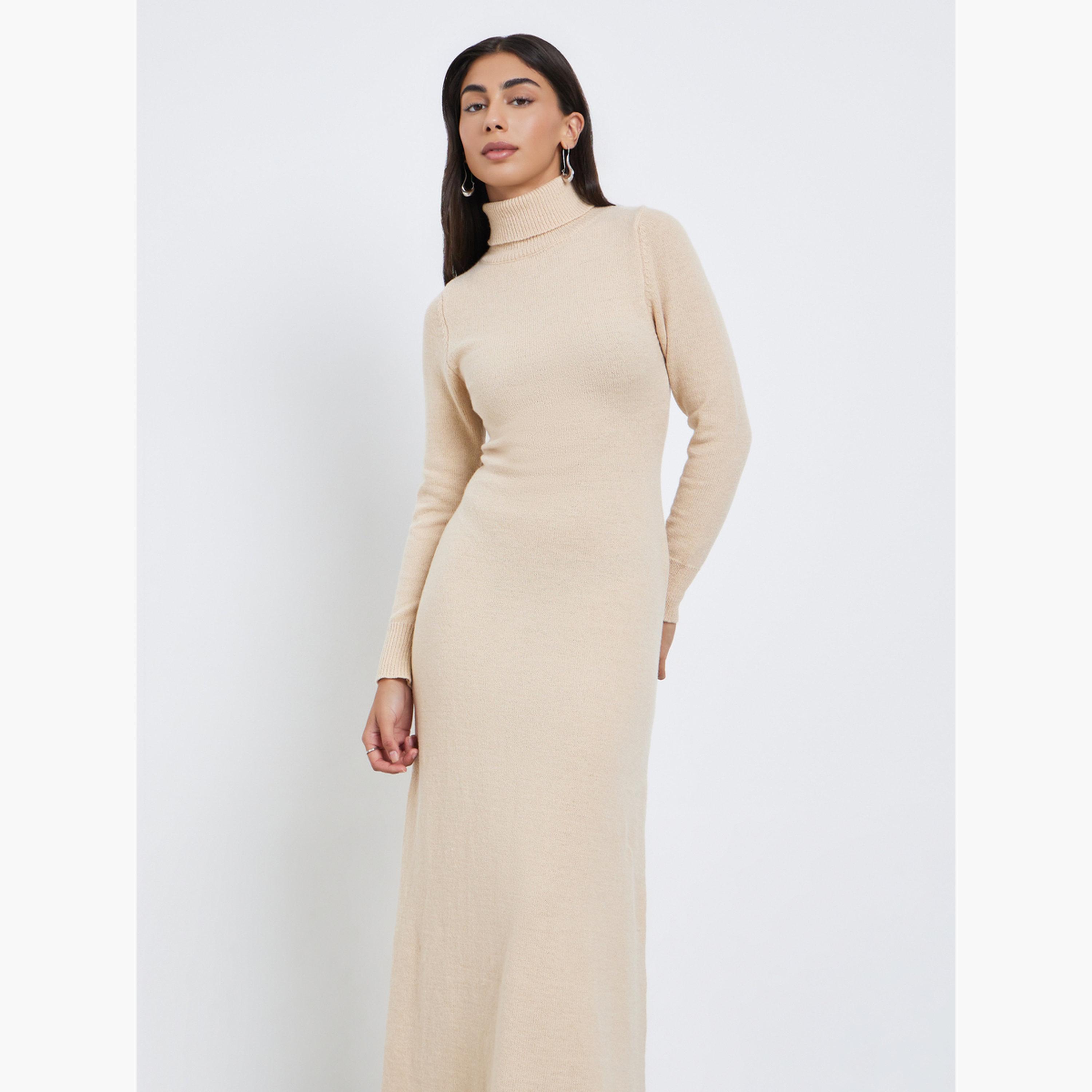 ستايلي - فستان ماكسي بيج بياقة مطوية-women-clothing-dresses-image-2