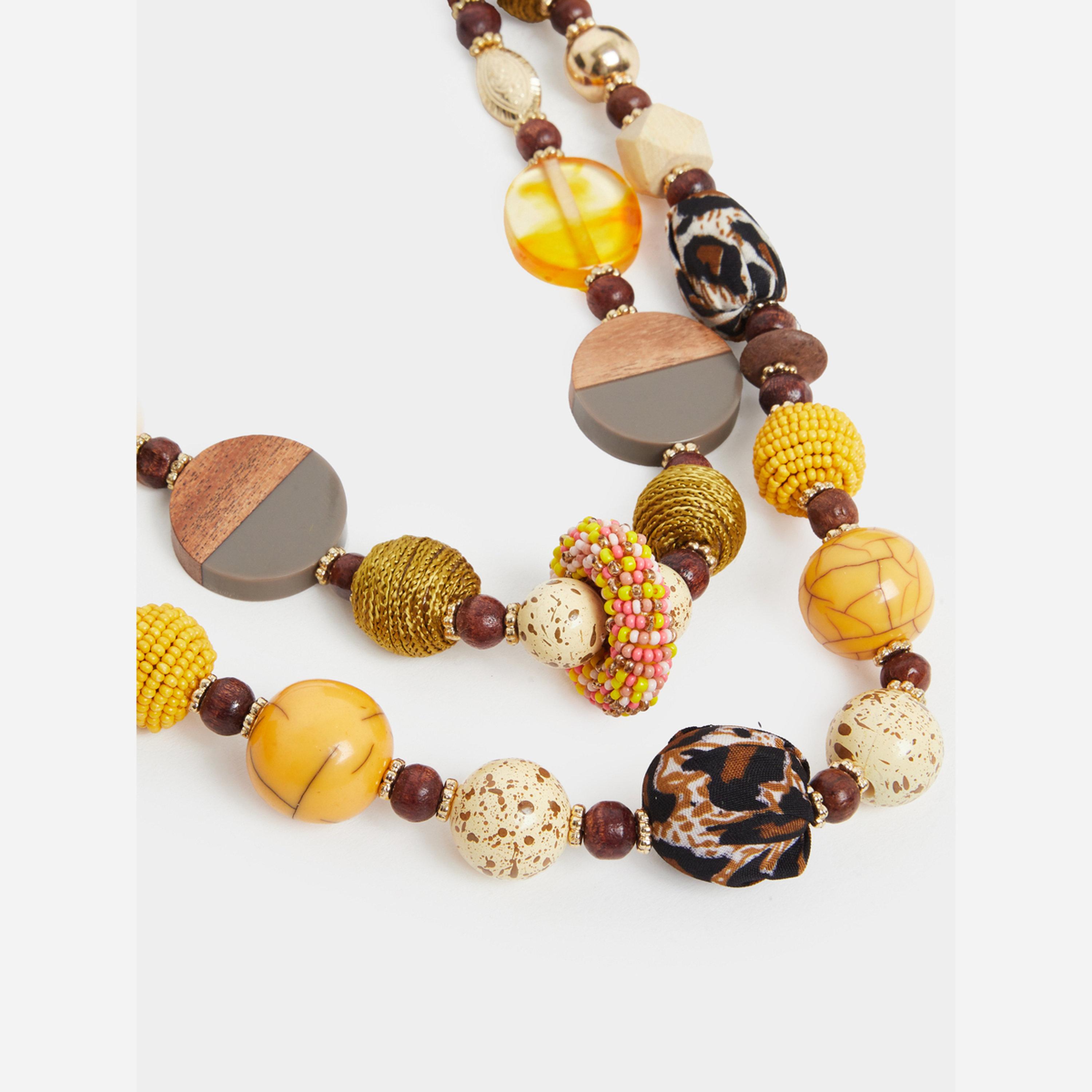 ستايلي - قلادة بوهيمية مطرزة بالخرز-women-watchesandjewellery-jewellery-necklacesandpendants-image-2