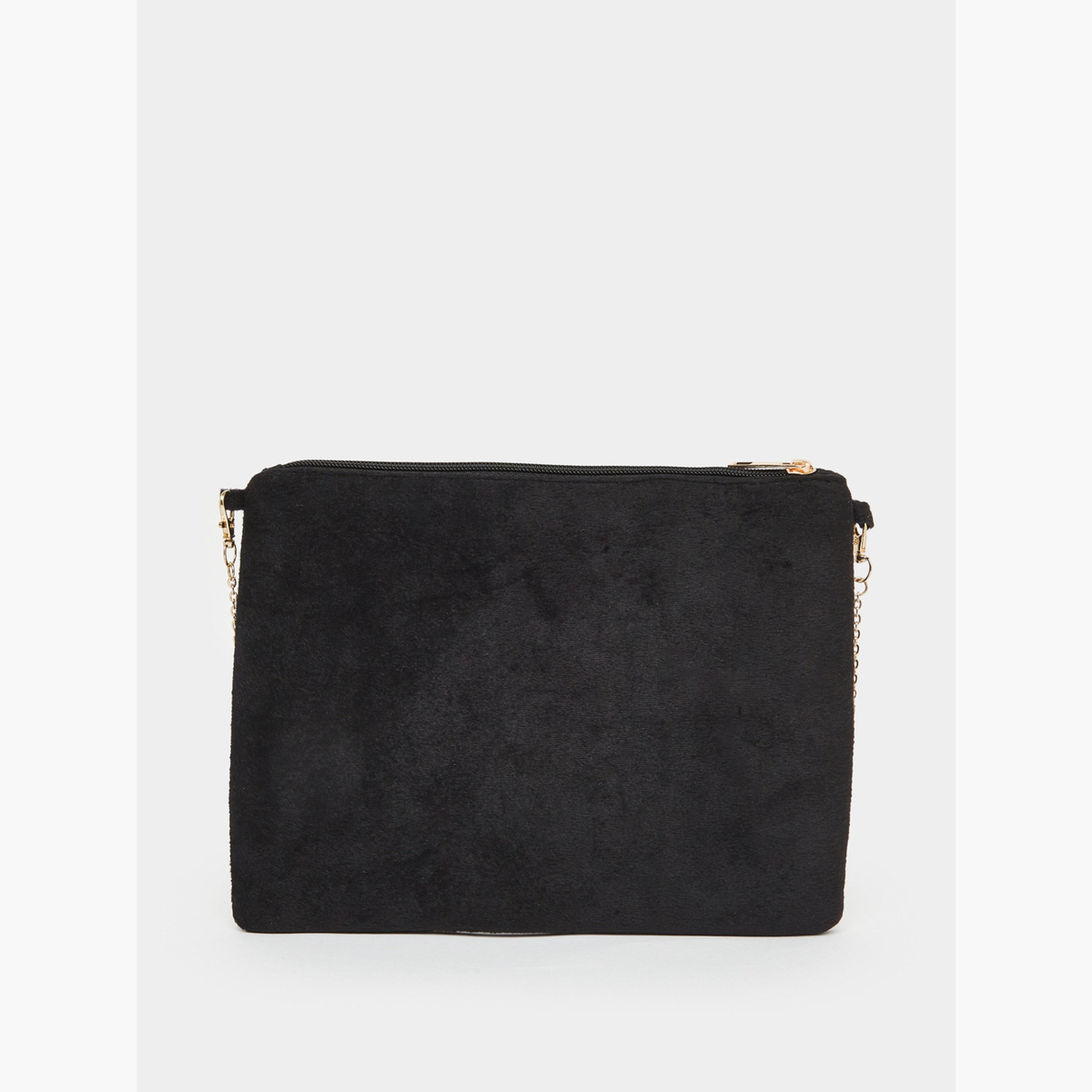 Styli Embellished Clutch with Chain Strap-women-bagsandwallets-handbags-image-2