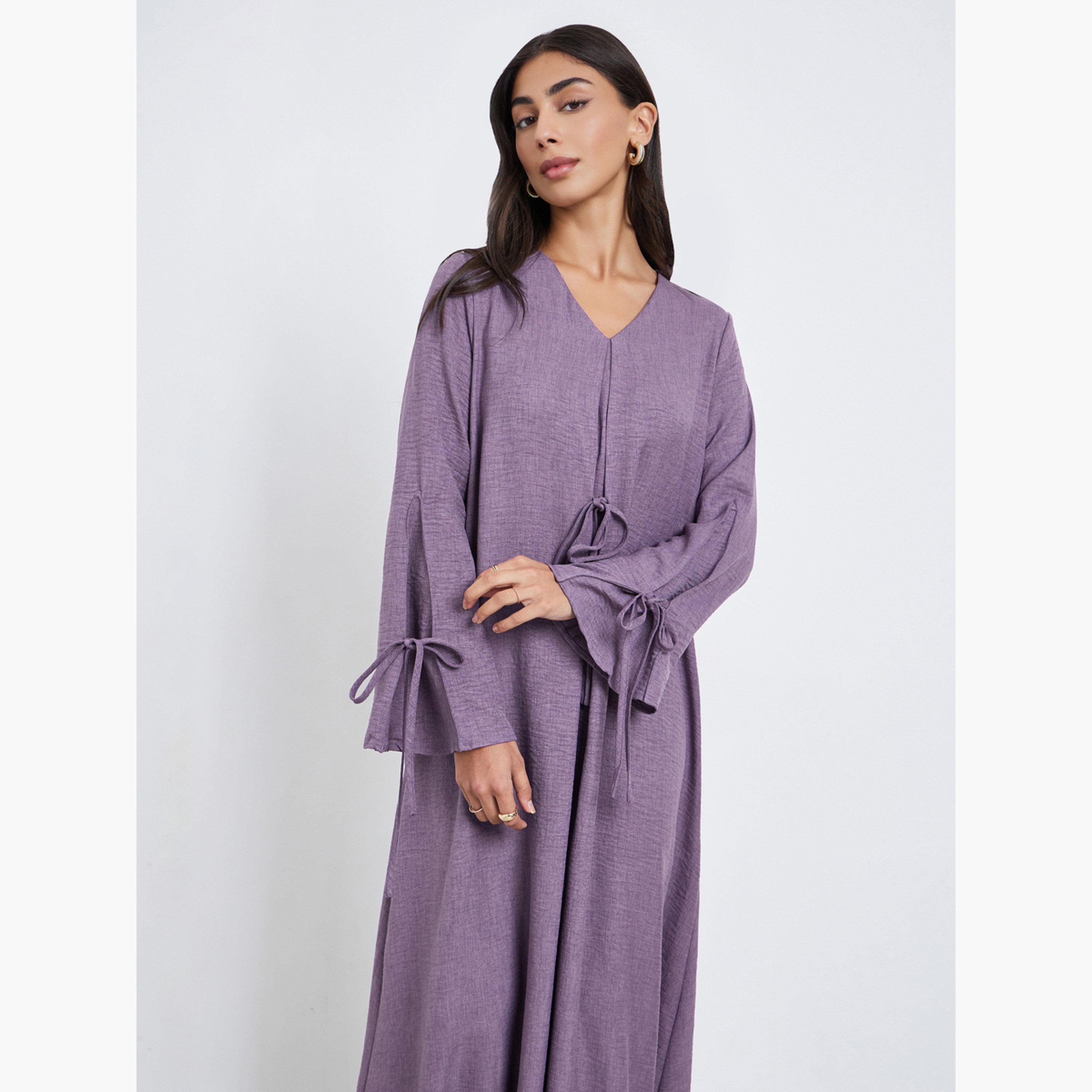 أميرة x ستايلي جلابية بتفاصيل رباط-women-arabicclothing-jalabiyas-image-2