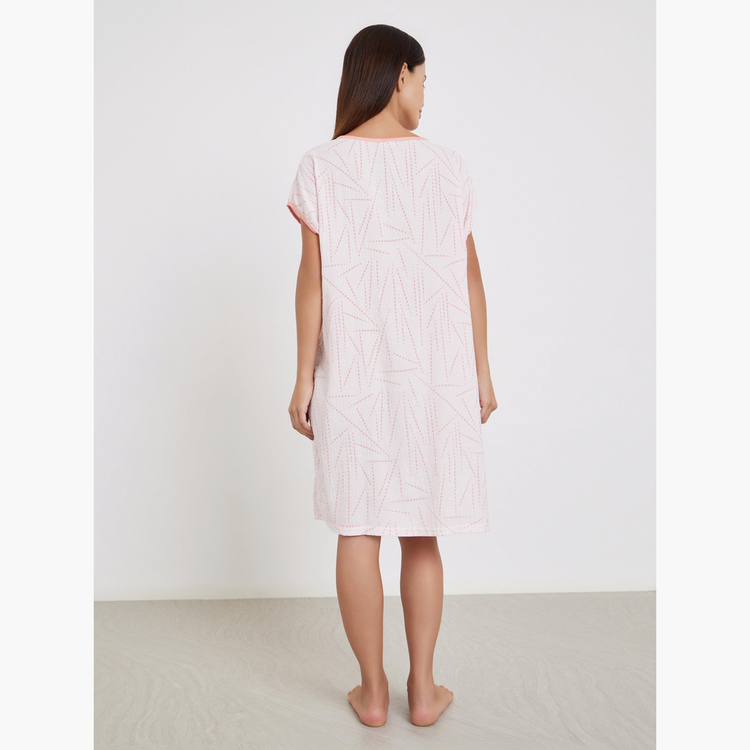 Take Two Graphic Bunny Print Nightdress-women-clothing-nightwear-nighties-image-3