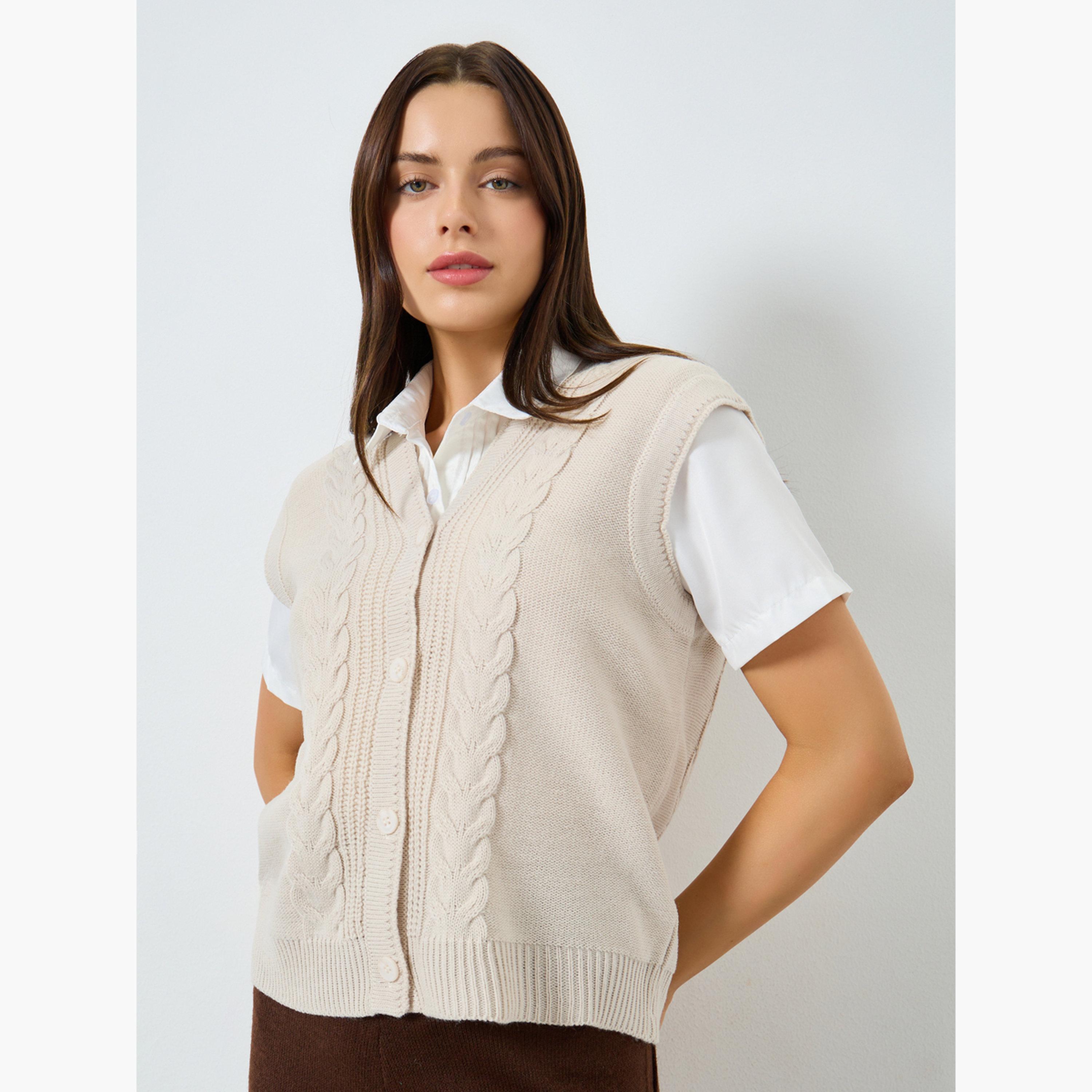 ستايلي - بلوزة بيج محبوكة للنساء-women-clothing-tshirts-image-1
