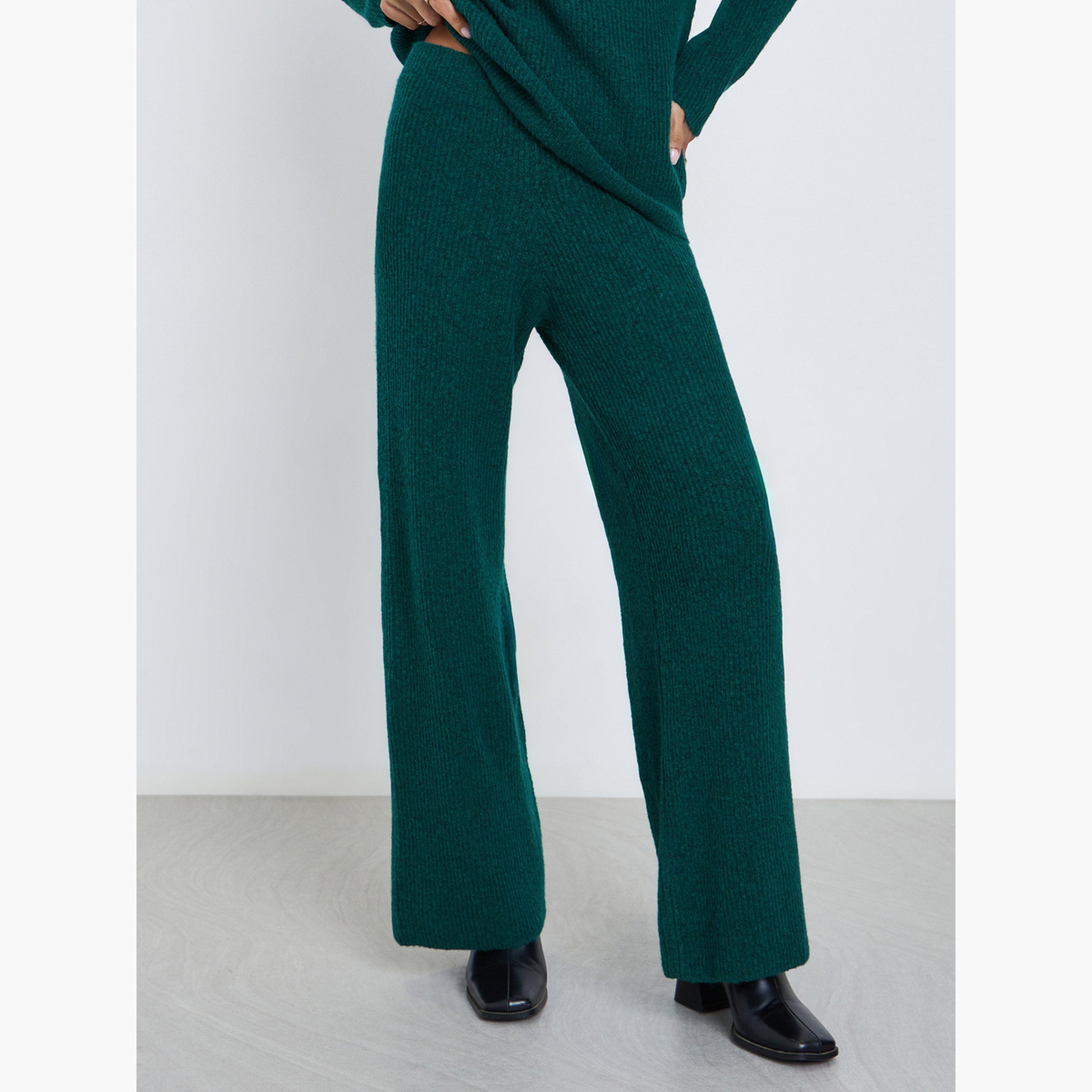 Styli Women V Neck Oversized Knit Sweater and Pants Co-Ords-women-clothing-coordsets-image-5