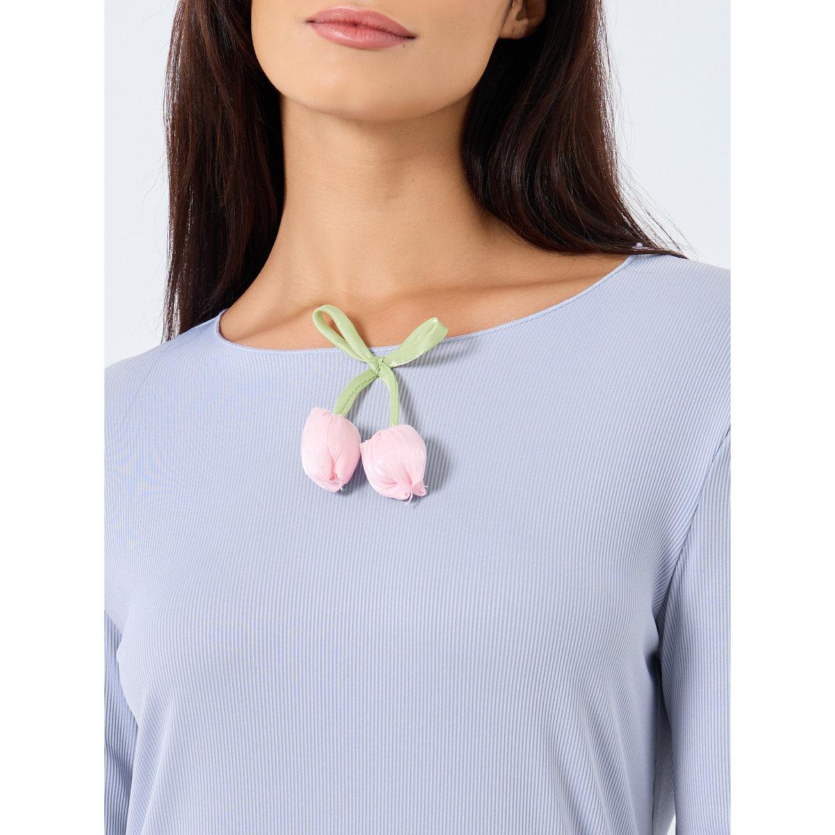 Styli Long Sleeve Ribbed Nightdress with Floral Detail-women-clothing-nightwear-nighties-image-3