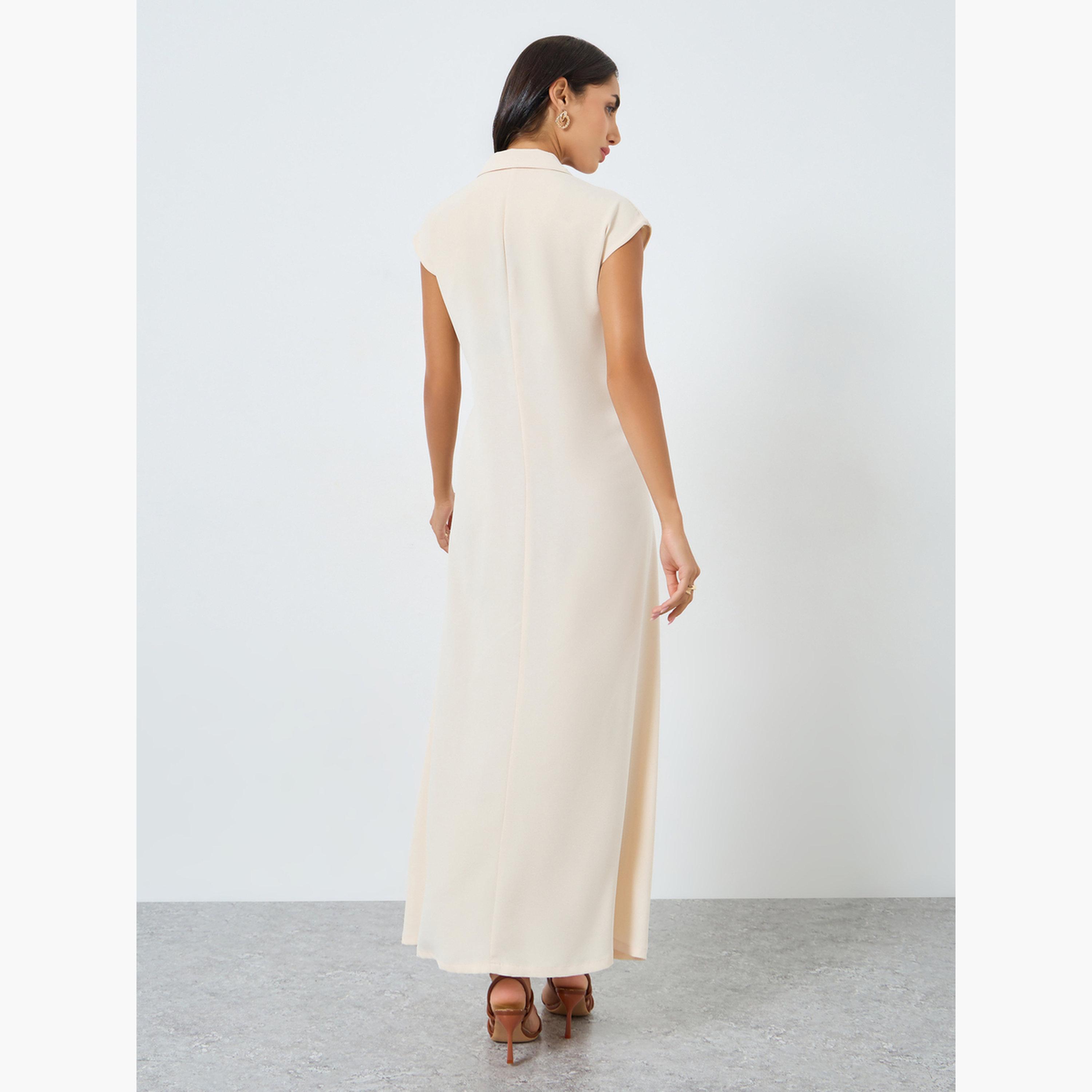أميرة x ستايلي فستان بنمط جلّابية تحت العباية بصفين أزرار-women-arabicclothing-jalabiyas-image-4