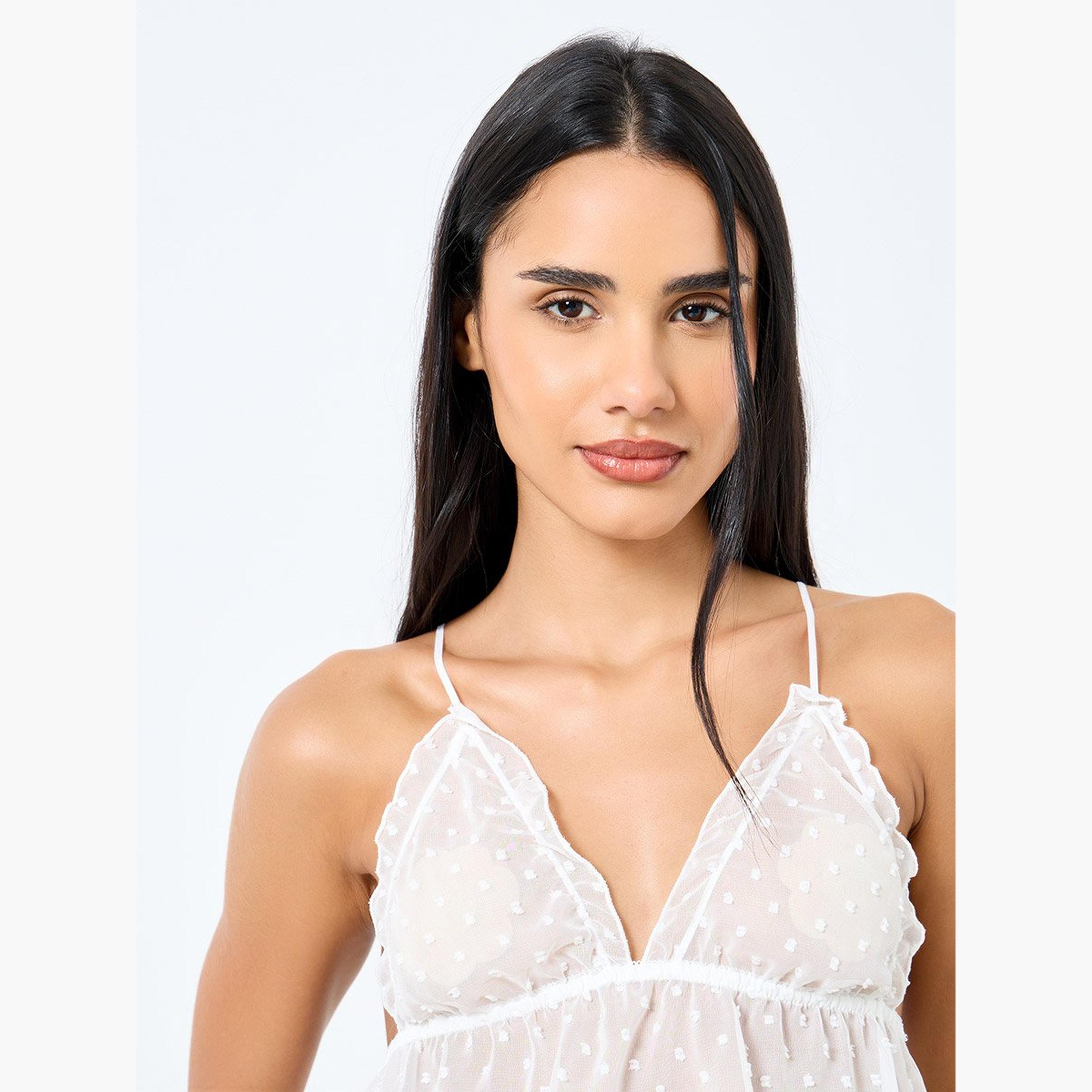 Styli Dobby Cami and Shorts Set-women-clothing-lingerie-lingeriesets-image-2