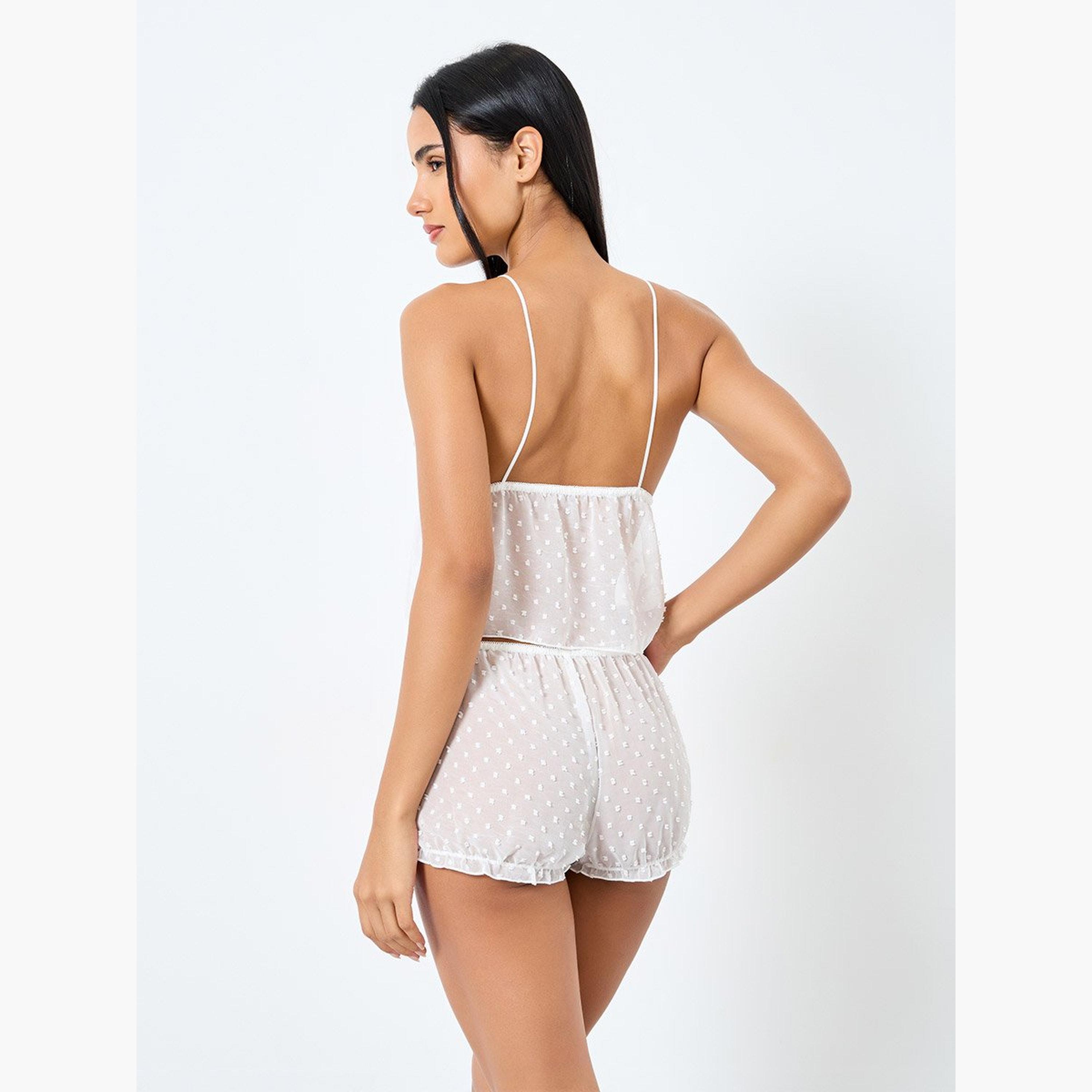 ستايلي - طقم دوبي كامي وشورت-women-clothing-lingerie-lingeriesets-image-5
