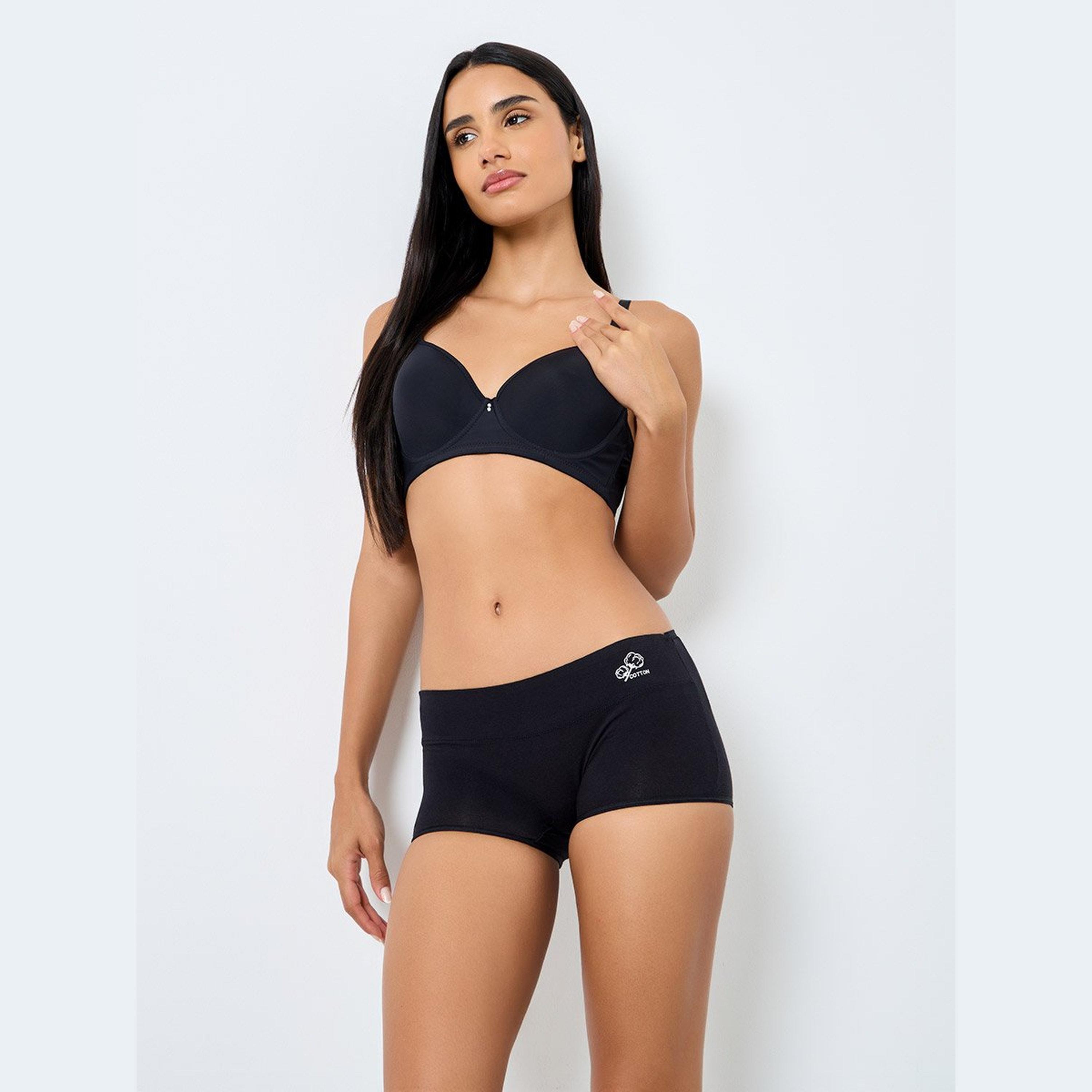 Styli Set of 4 - Comfortable Cotton Boyshort-women-clothing-lingerie-panties-image-2