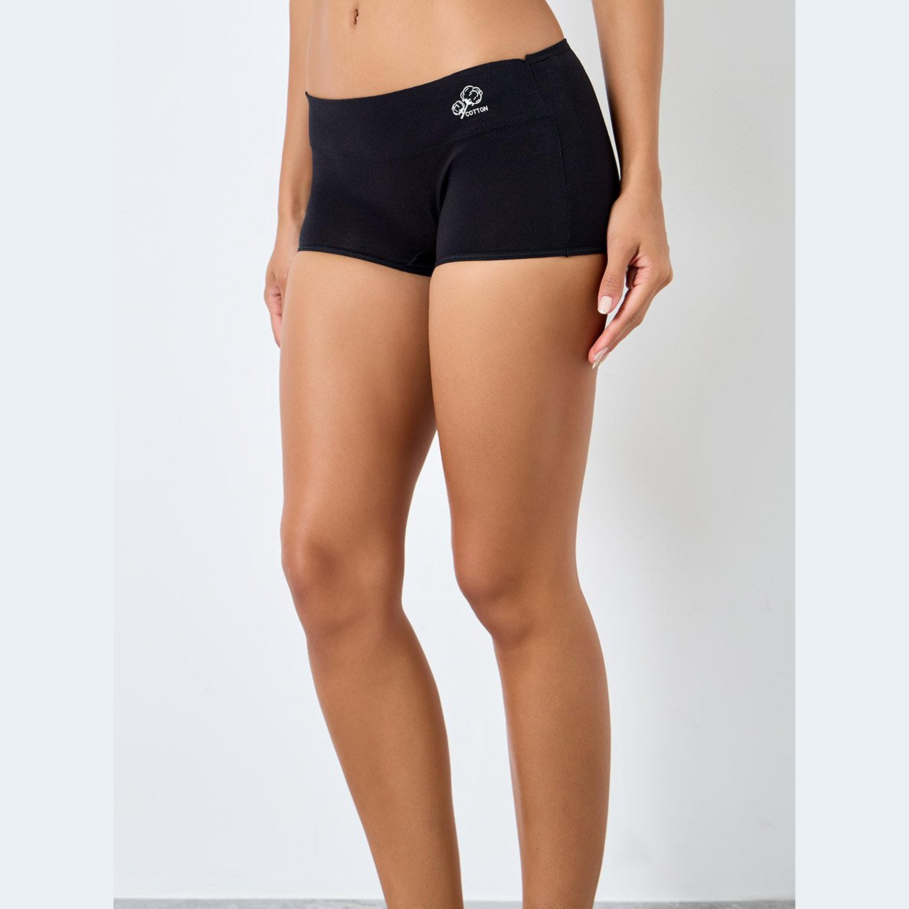 Styli Set of 4 - Comfortable Cotton Boyshort-women-clothing-lingerie-panties-image-3