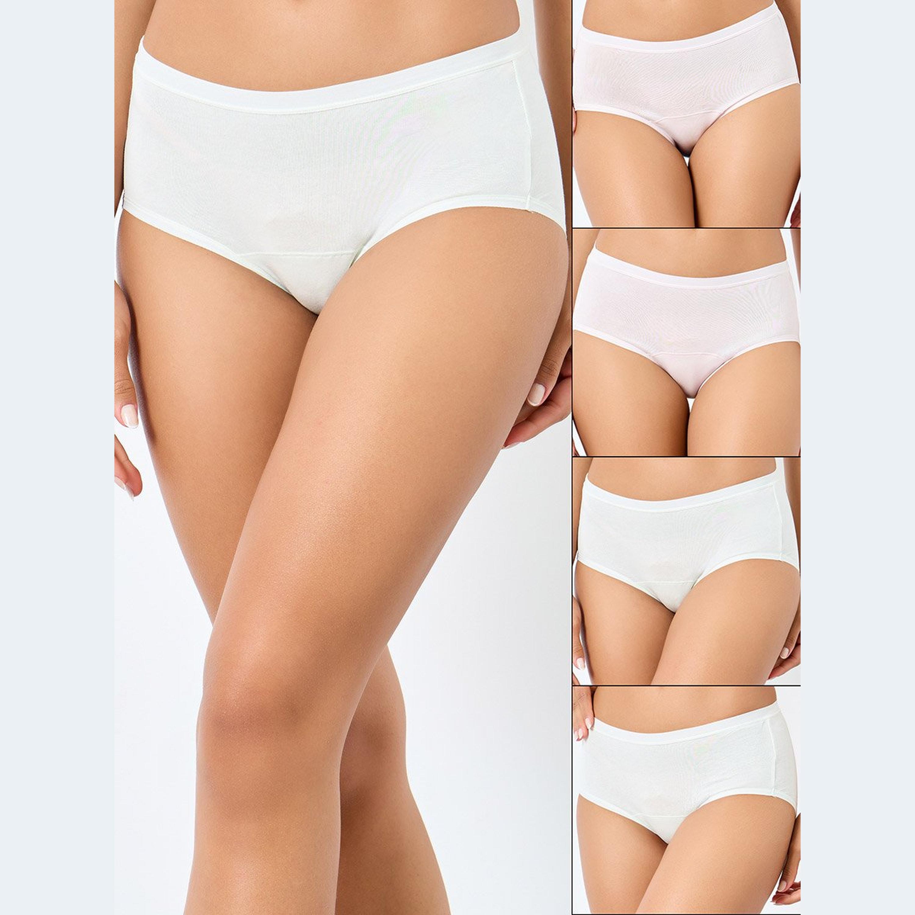 ستايلي - مجموعة من 4 قطع - سراويل داخلية كاملة مريحة-women-clothing-lingerie-panties-image-1