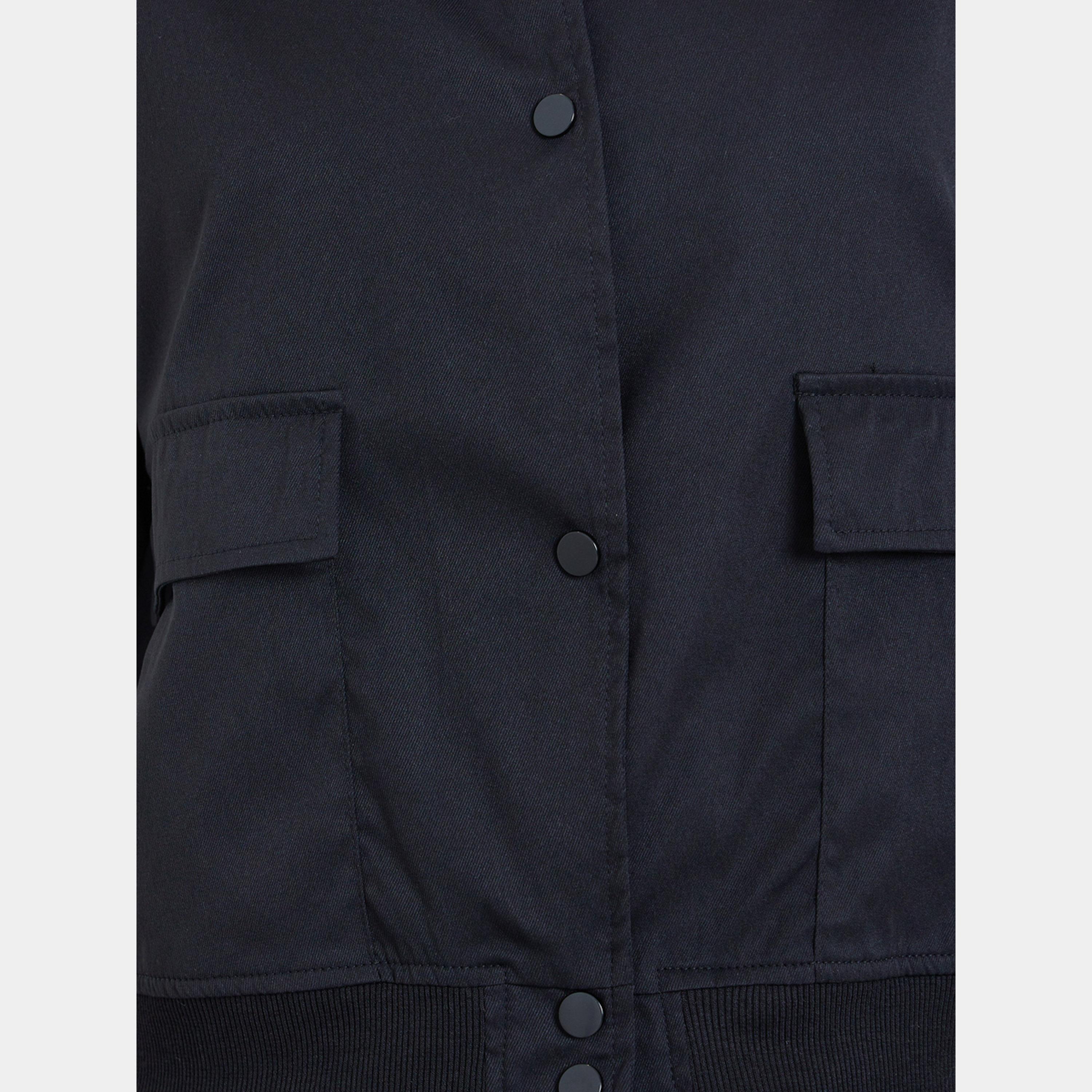 Styli Regular Fit Regular Length Plain Bomber Jacket-women-winterwear-coatsandjackets-jackets-image-4