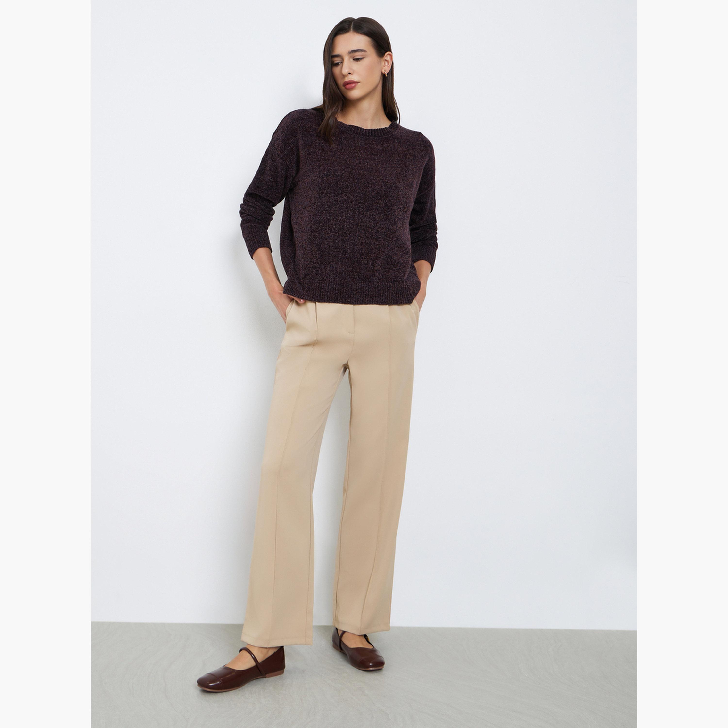 Styli Women Brown Regular Fit Sweater-women-clothing-cardigansandjumpers-jumpers-image-2