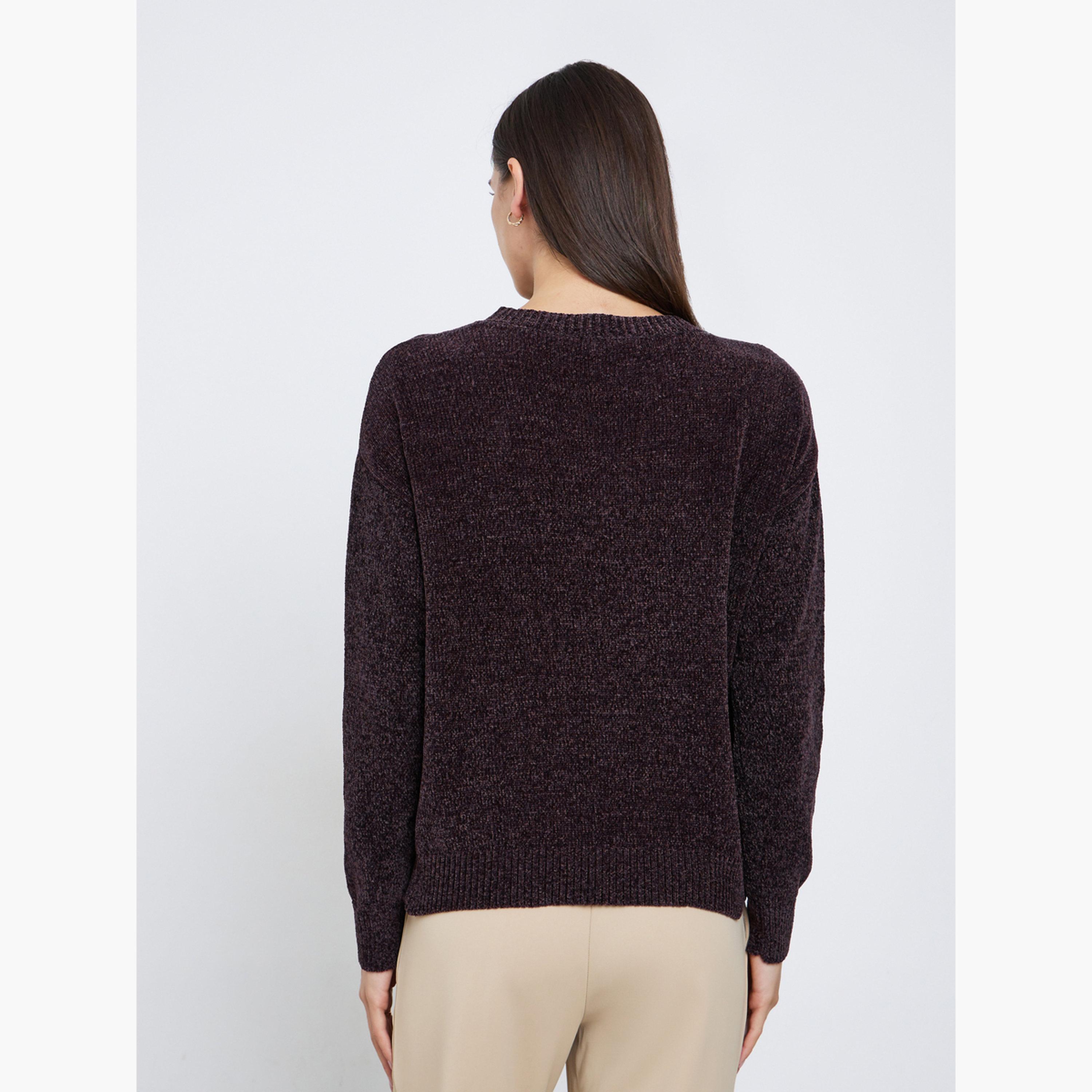 Styli Women Brown Regular Fit Sweater-women-clothing-cardigansandjumpers-jumpers-image-3