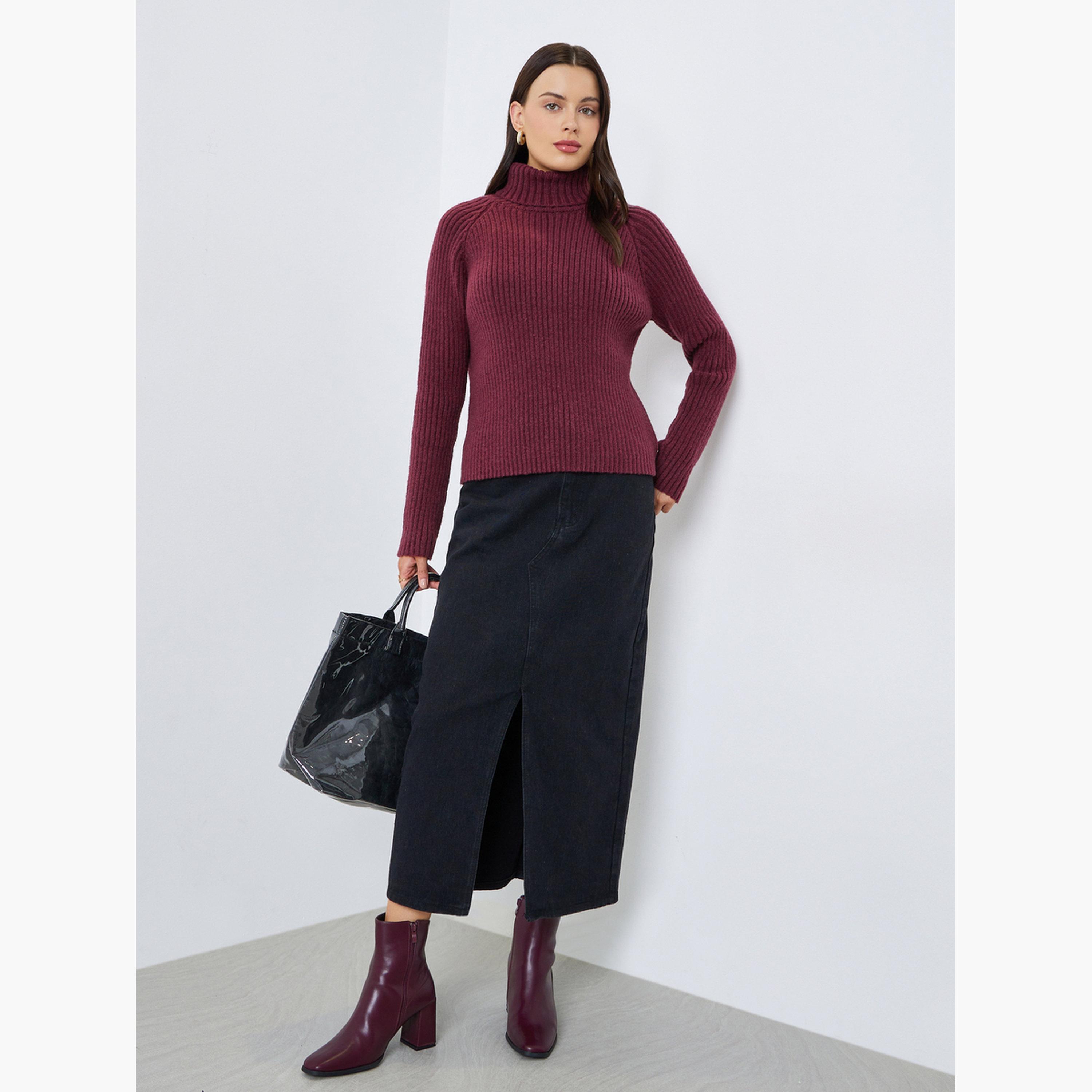 ستايلي - سترة مربعة ذات رقبة مدورة بطول عادي للنساء -women-winterwear-cardigansandjumpers-jumpers-image-2