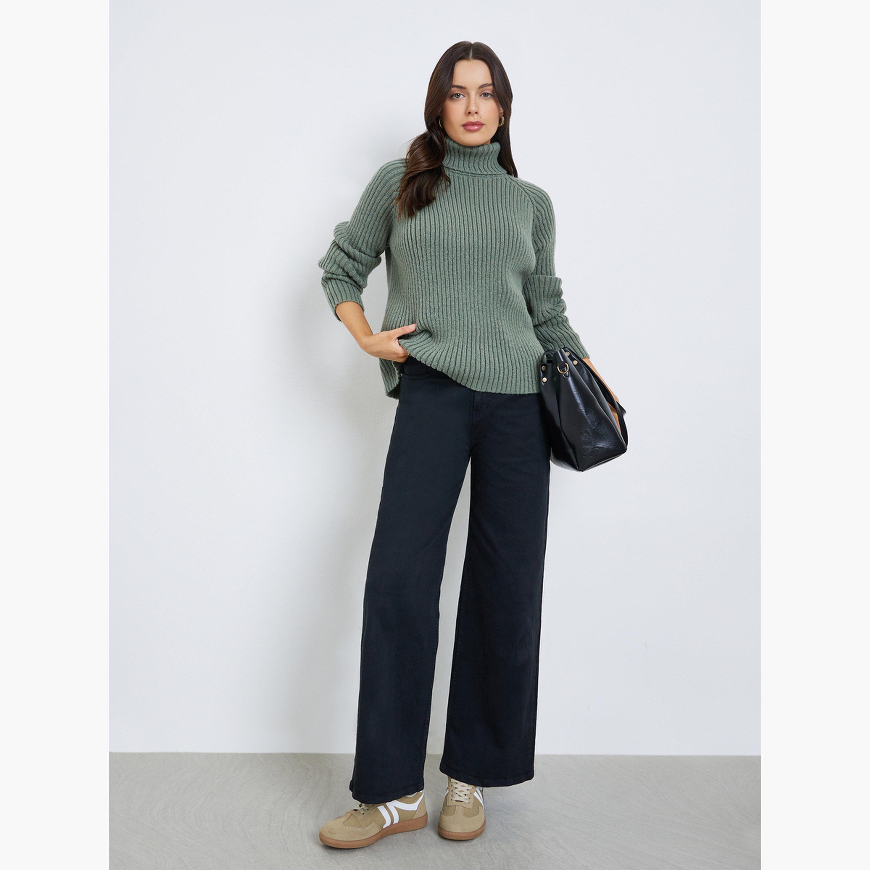 ستايلي - سترة مربعة ذات رقبة مدورة بطول عادي للنساء -women-clothing-cardigansandjumpers-jumpers-image-2