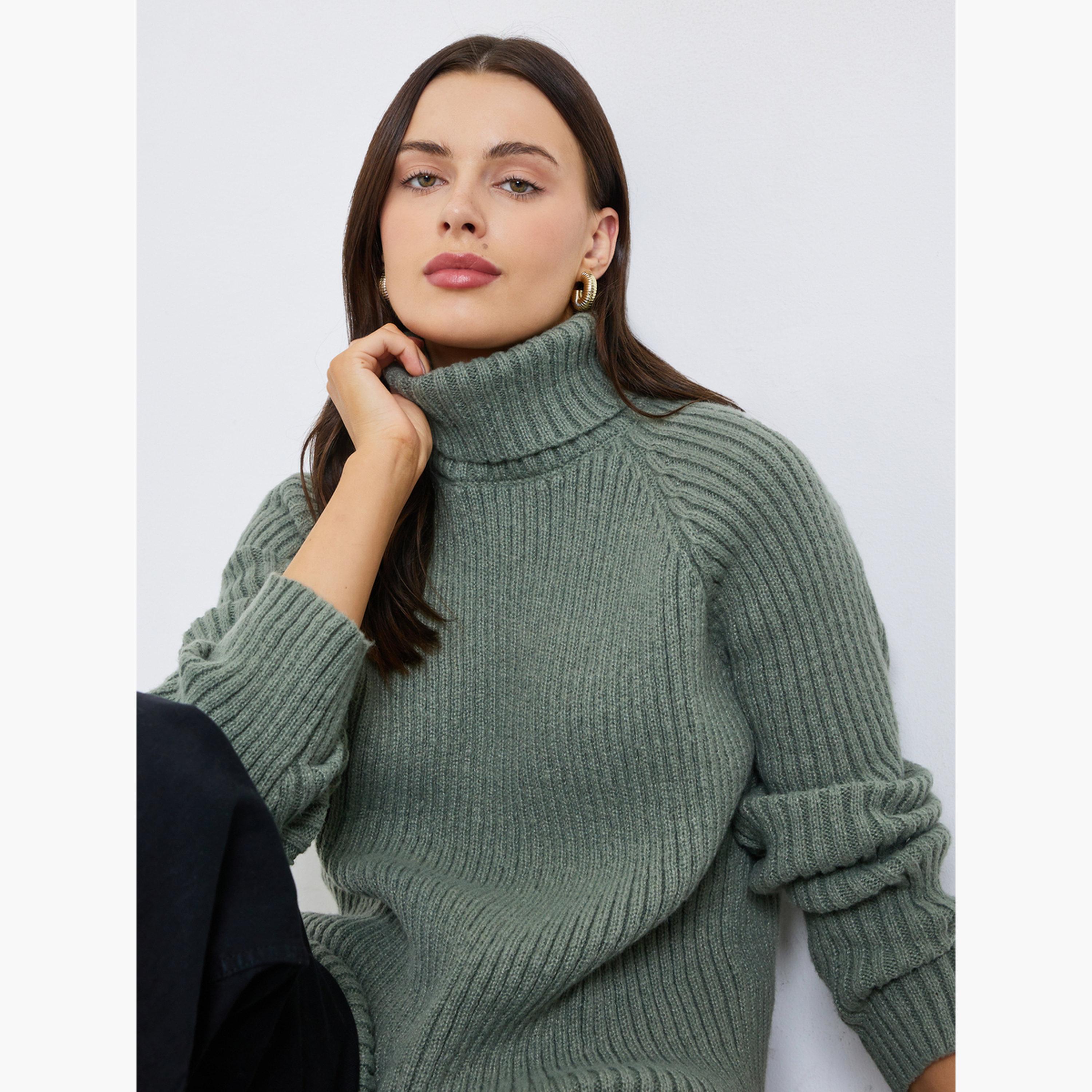 ستايلي - سترة مربعة ذات رقبة مدورة بطول عادي للنساء -women-clothing-cardigansandjumpers-jumpers-image-3
