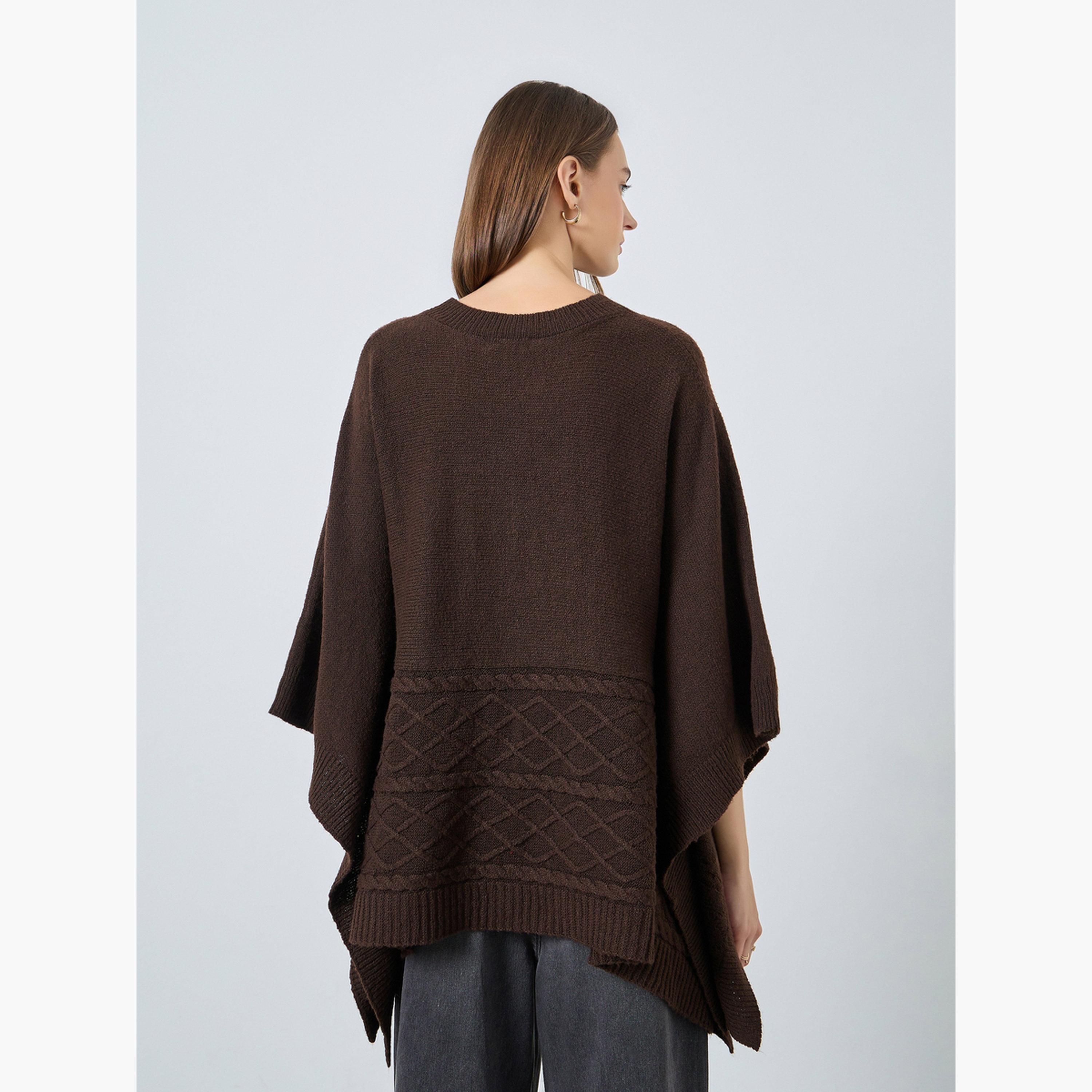 ستايلي - سترة بقصّة عادية لون بنيّ القهوة للنساء -women-clothing-cardigansandjumpers-jumpers-image-4