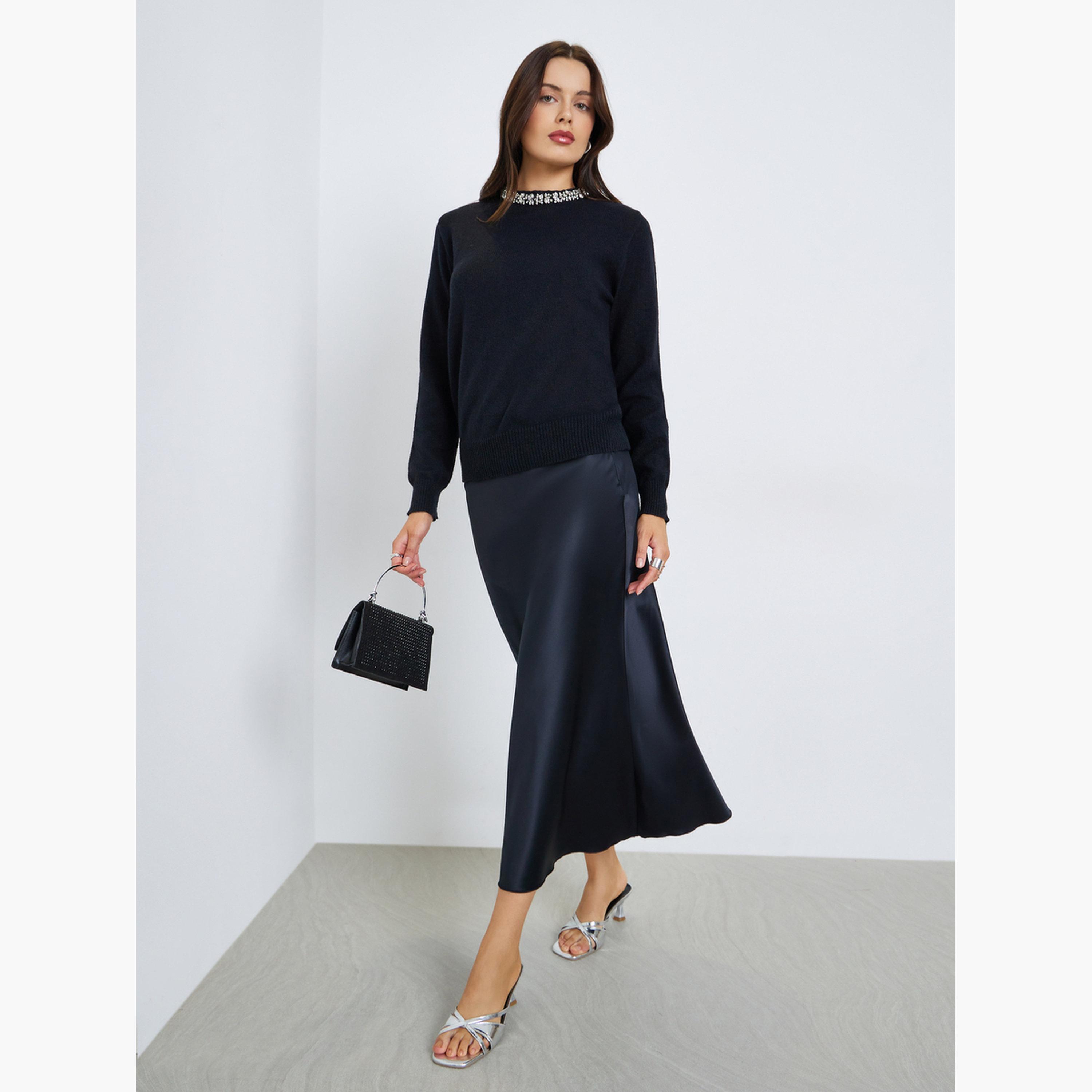 ستايلي - سترة مزينة بقصّة عادية للنساء -women-winterwear-cardigansandjumpers-jumpers-image-1