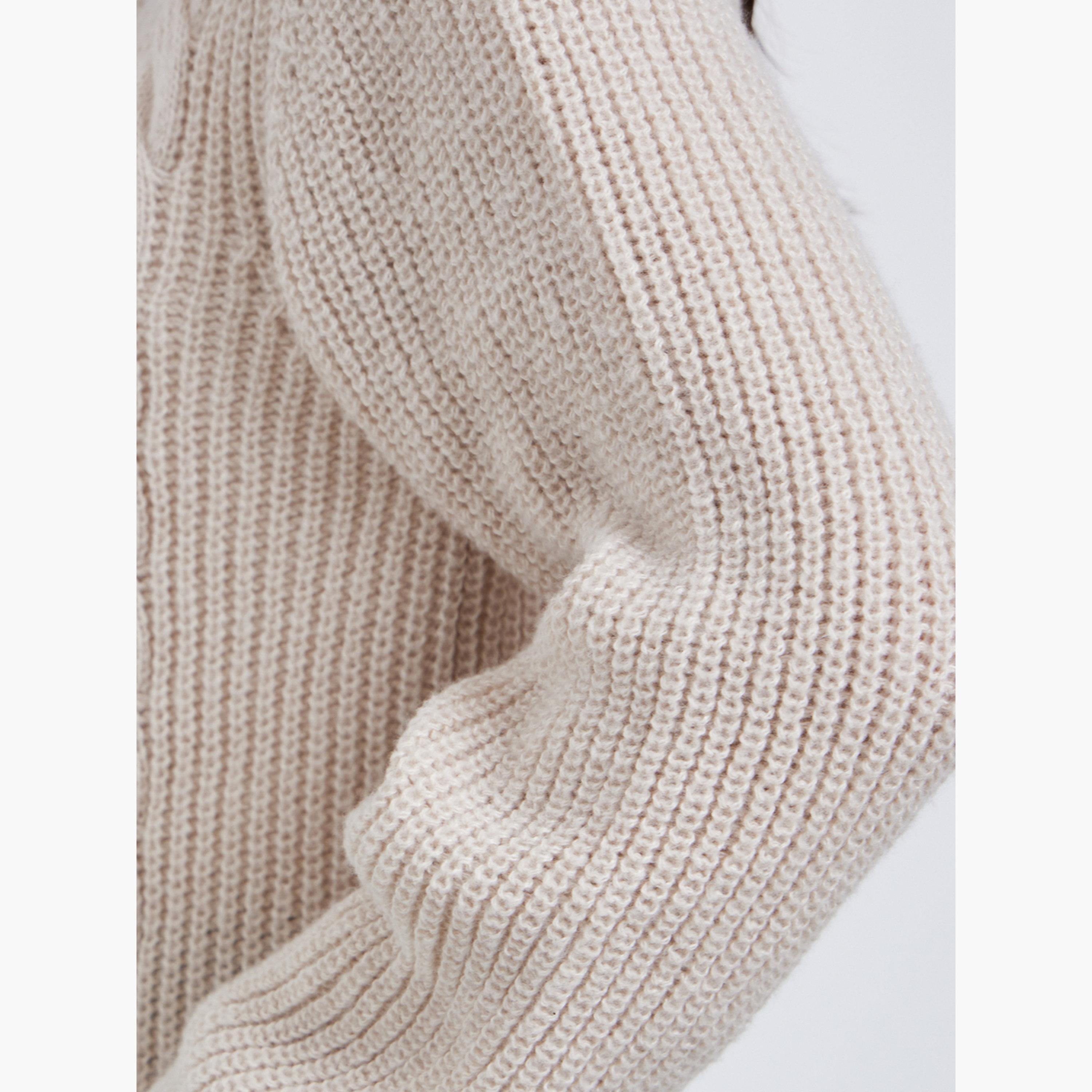 ستايلي - سترة بيج سميكة محبوكة بسحاب-women-clothing-cardigansandjumpers-jumpers-image-4