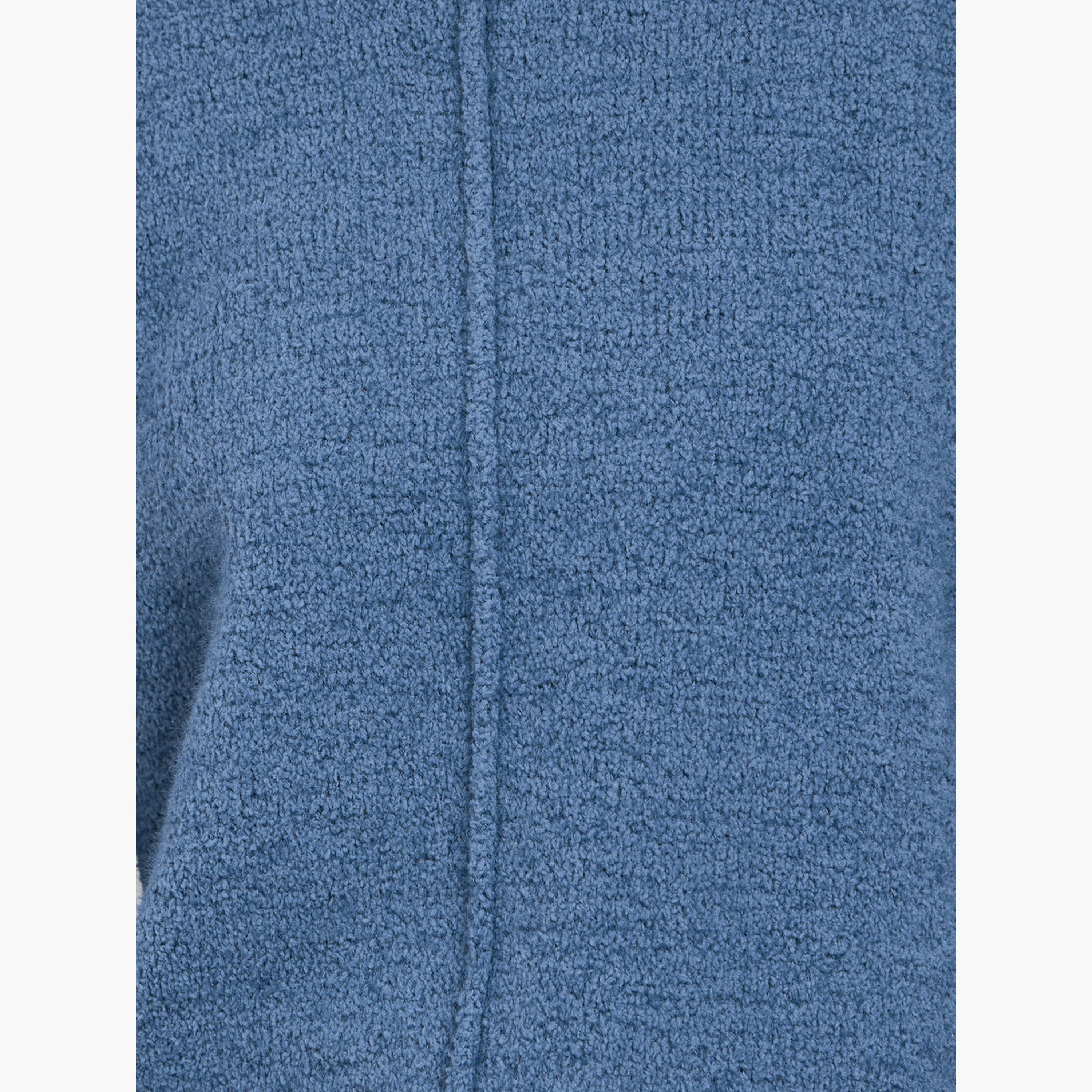 Styli Women Medium Blue Regular Fit Textured Sweater-women-clothing-cardigansandjumpers-jumpers-image-4