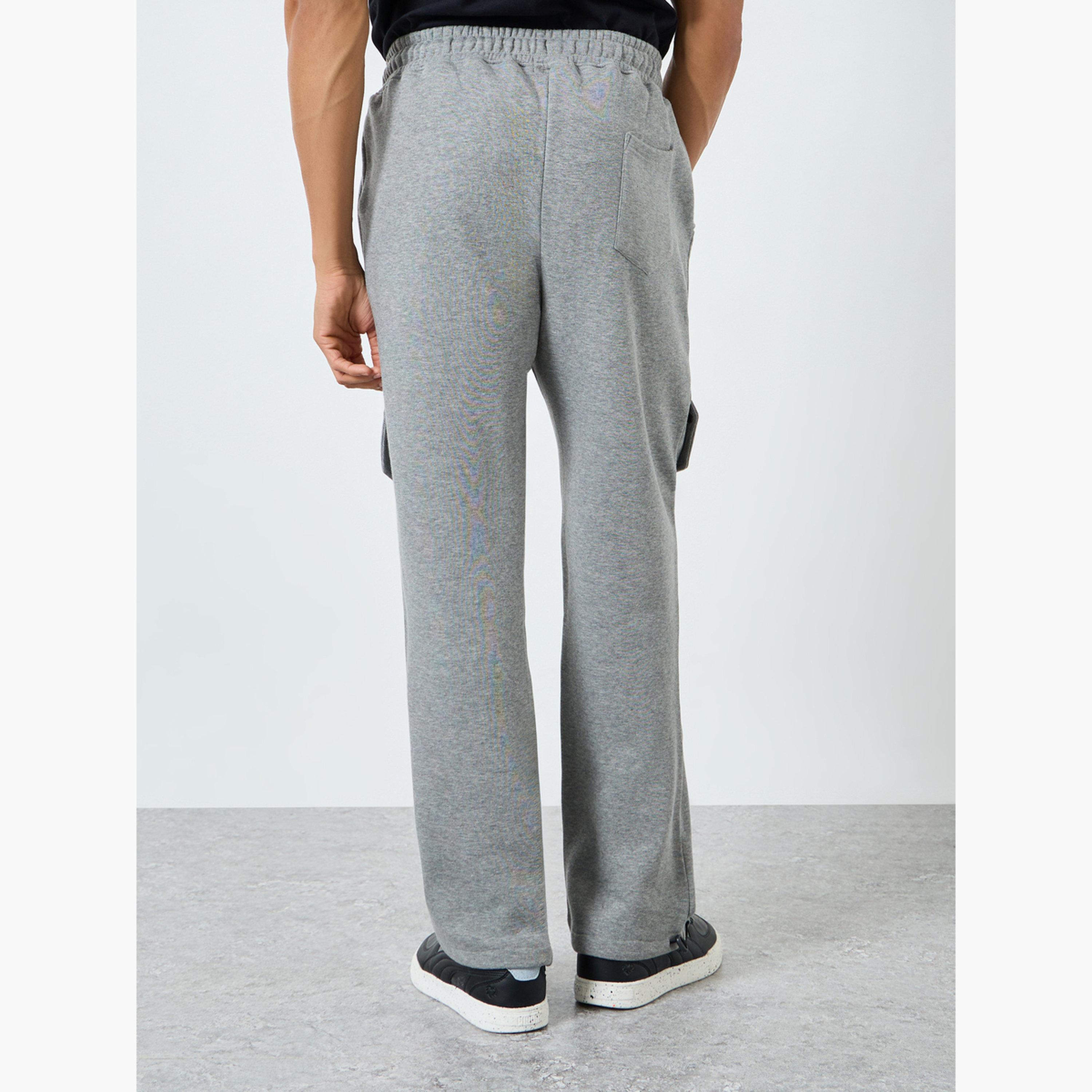 جوغر فليس بمقاس كبير وتفاصيل ألواح-men-clothing-bottoms-joggers-image-5
