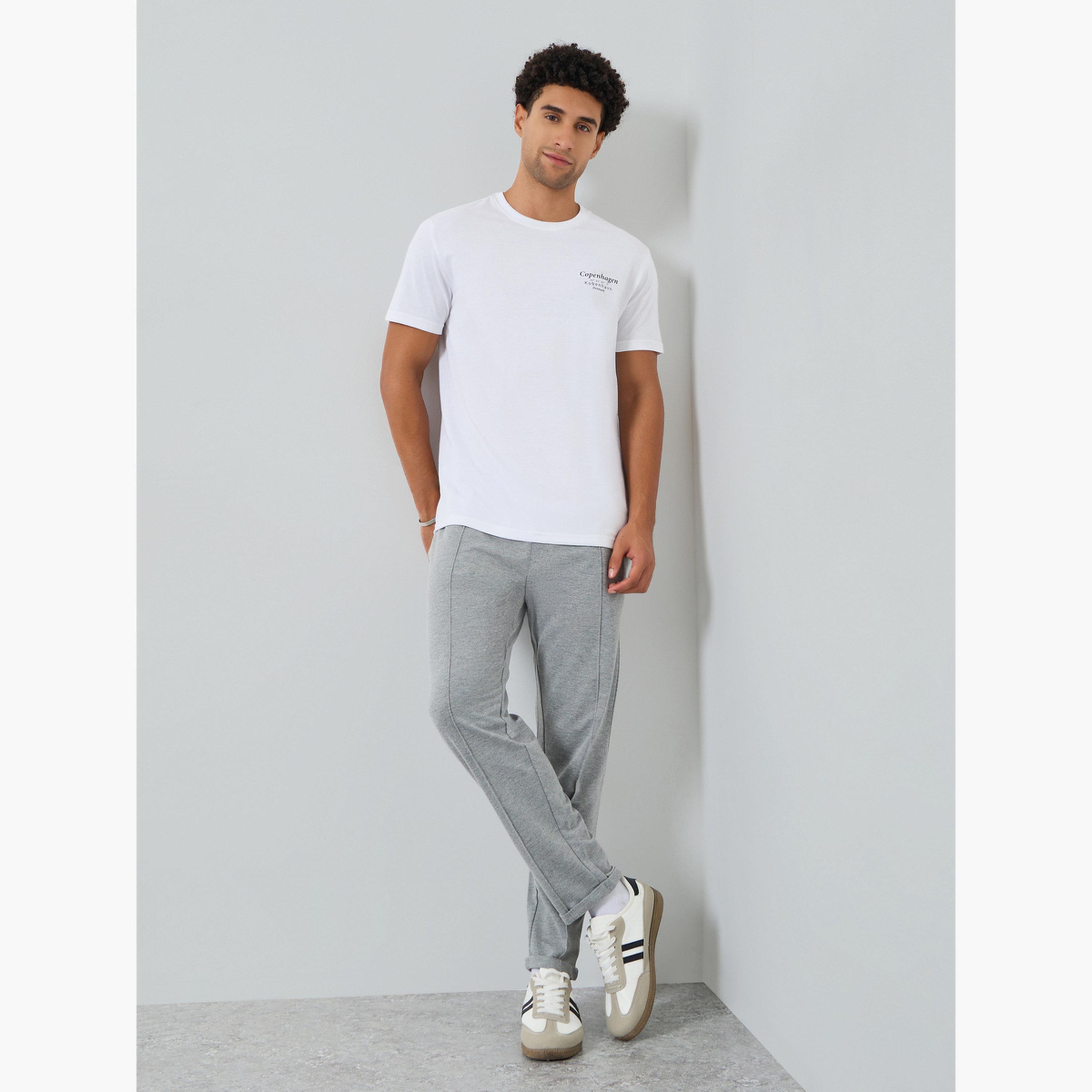 Styli Men White Graphic Print Crew Neck T-Shirt-men-clothing-tshirtsandpolos-tshirts-image-3