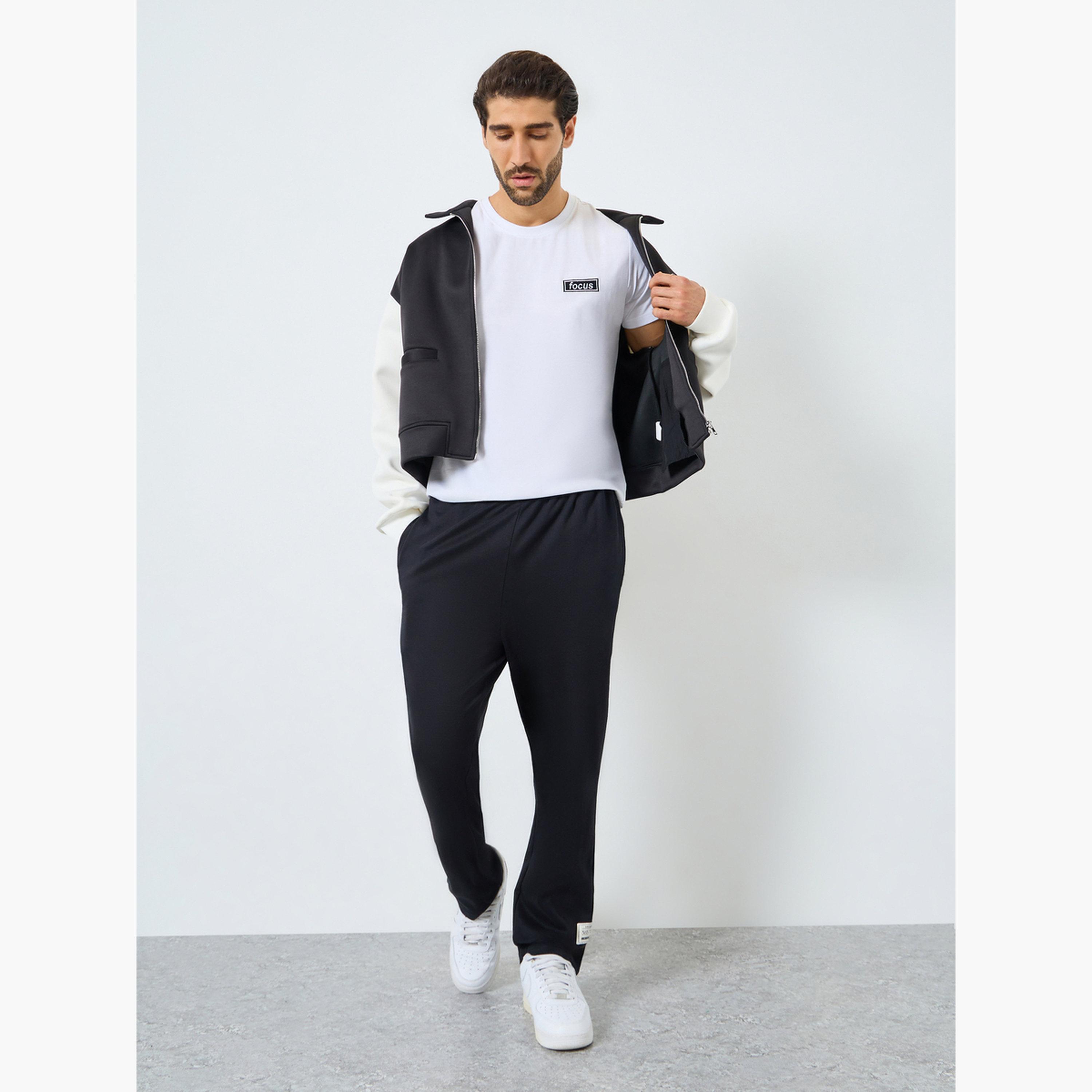 Styli White Regular Fit Embroidered Chest T-Shirt-men-clothing-tshirtsandpolos-tshirts-image-2