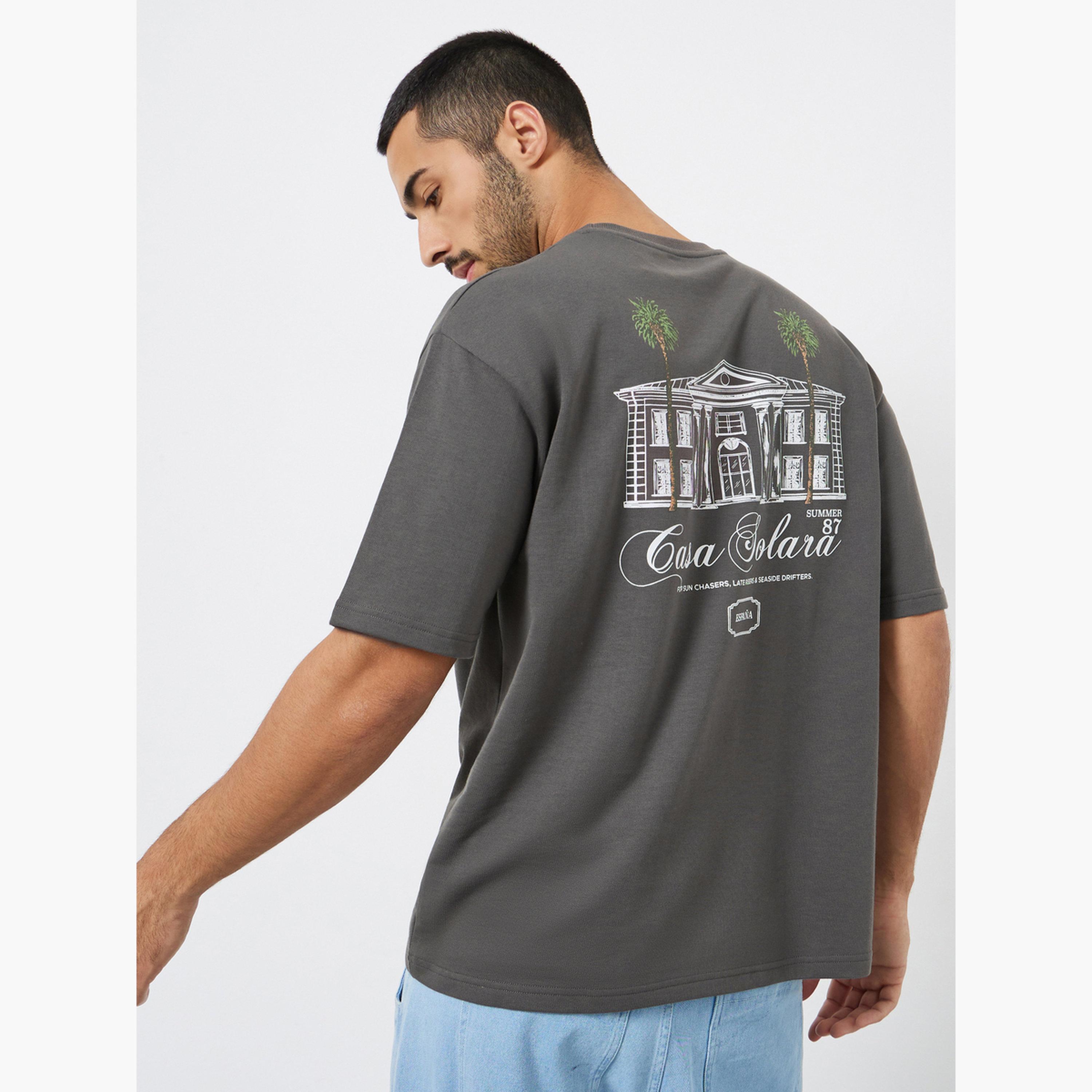تيشيرت بطبعة جرافيك وقصة واسعة للرجال-men-clothing-tshirtsandpolos-tshirts-image-3