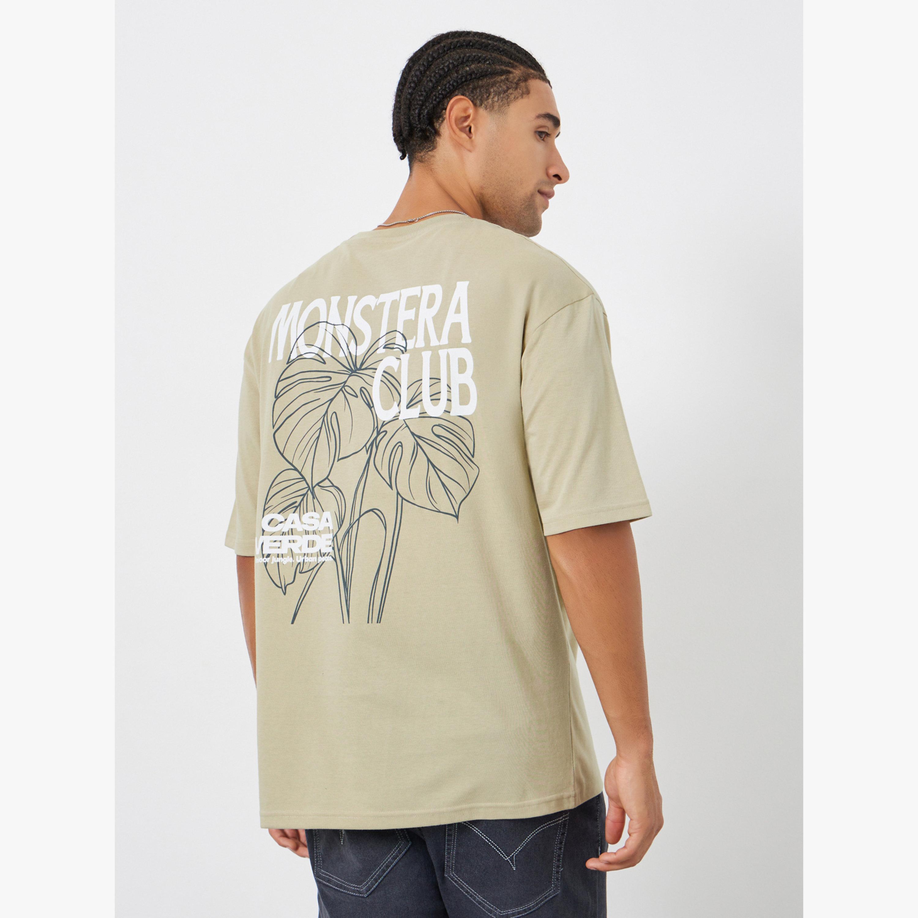 Styli Men Khaki Graphic Oversized T-Shirt-men-clothing-tshirtsandpolos-tshirts-image-5