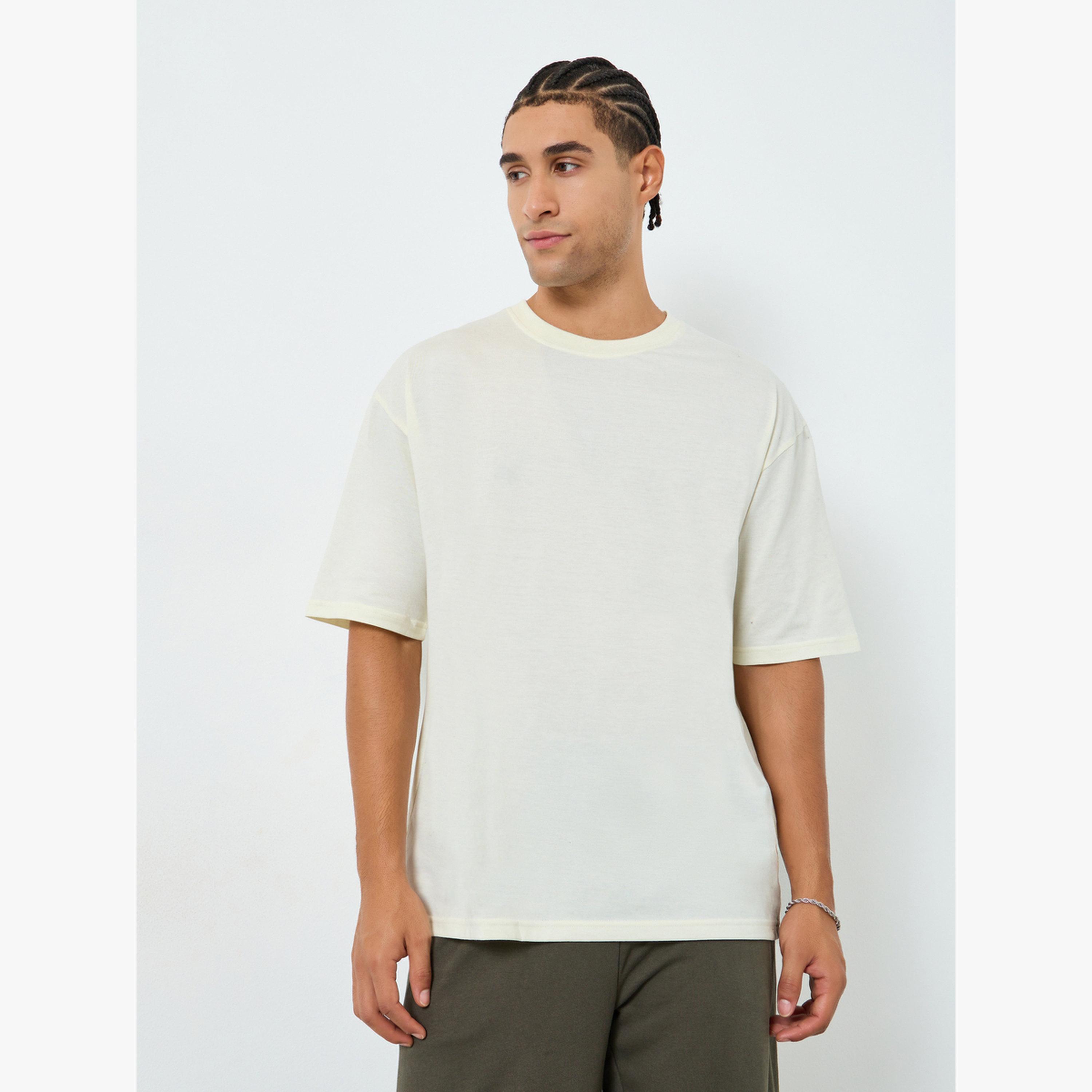 Styli Men White Oversized Graphic Print Jersey T-Shirt-men-clothing-tshirtsandpolos-tshirts-image-1