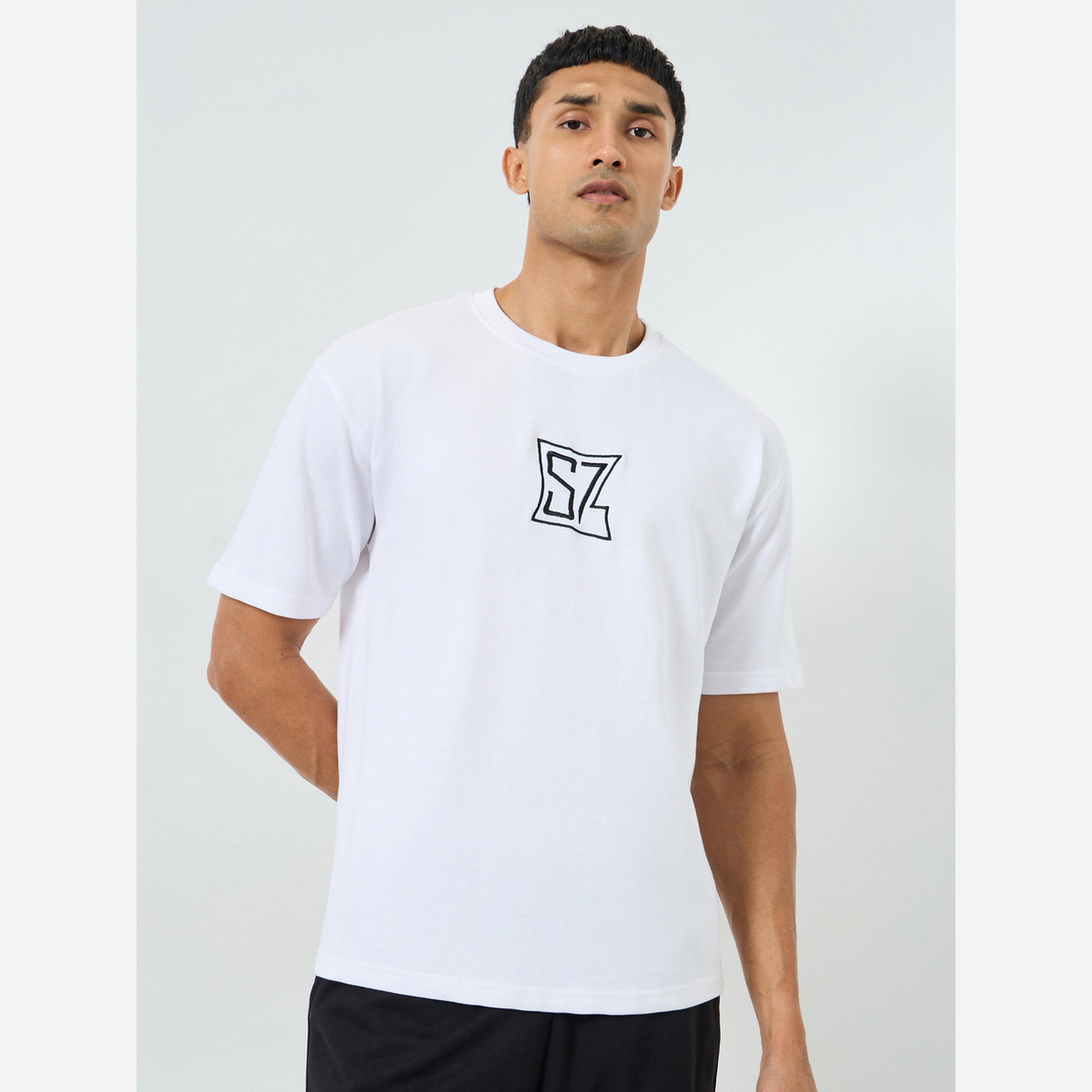 Styli Men Oversized Embroidered Crew Neck T-Shirt-men-clothing-tshirtsandpolos-tshirts-image-1