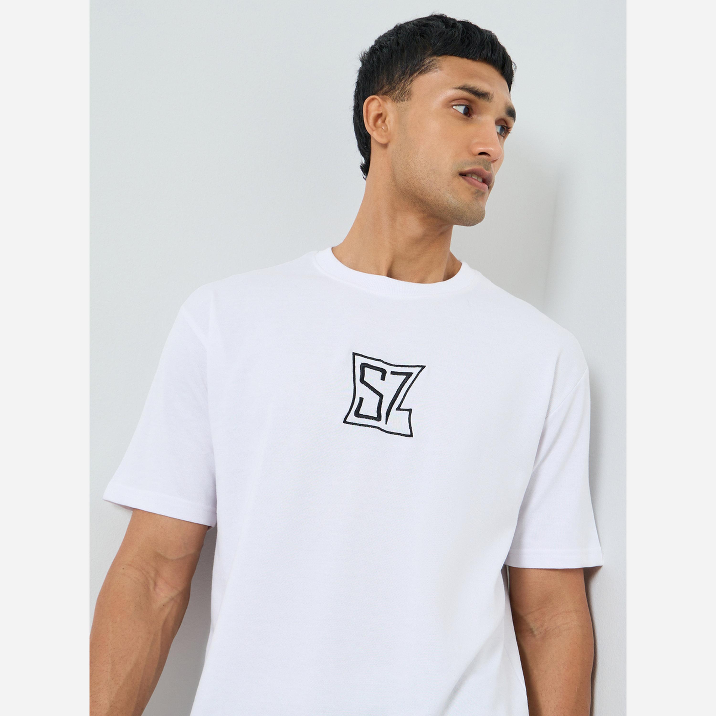 Styli Men Oversized Embroidered Crew Neck T-Shirt-men-clothing-tshirtsandpolos-tshirts-image-3