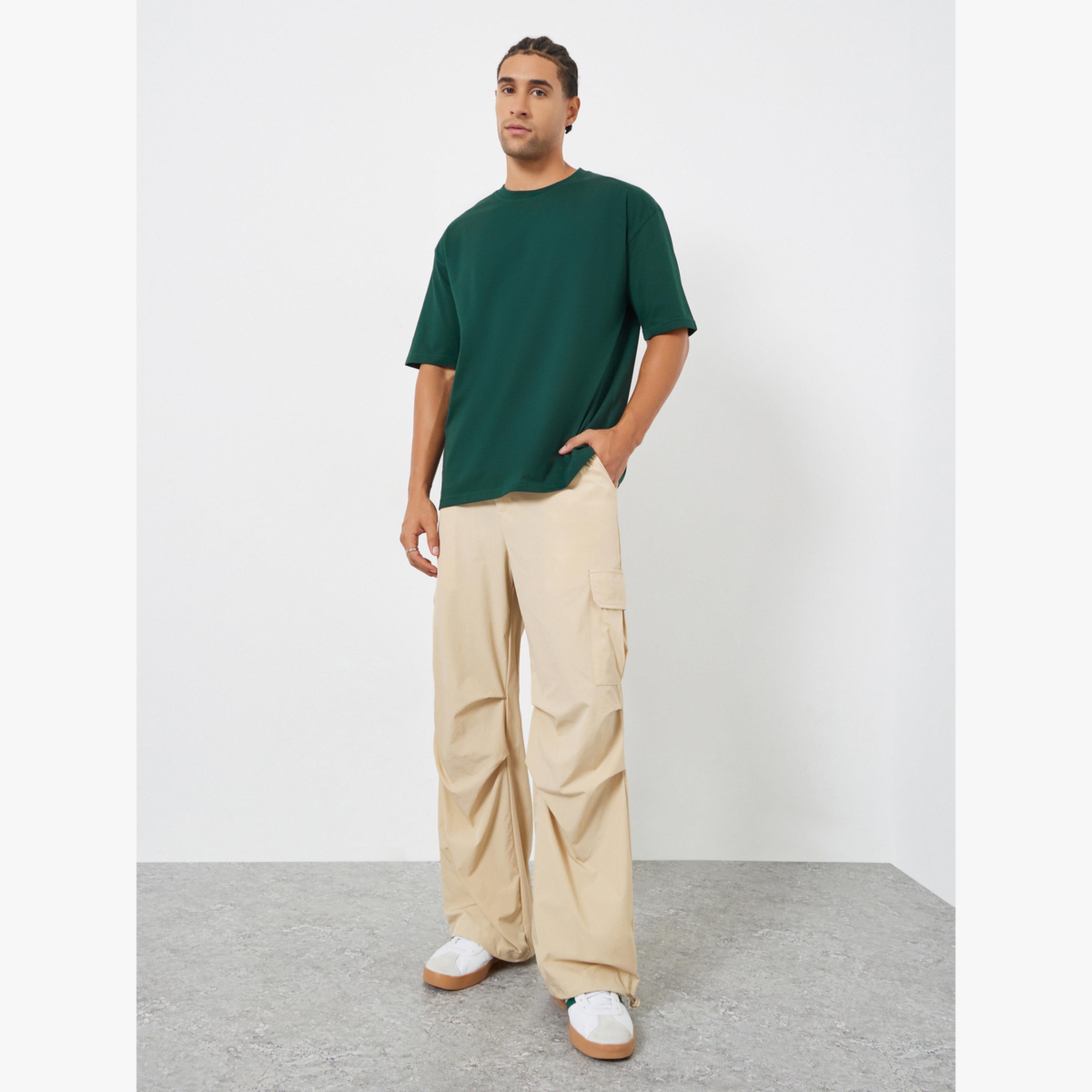 Styli Men Green Oversized Tennis Graphic Jersey T-Shirt-men-clothing-tshirtsandpolos-tshirts-image-2