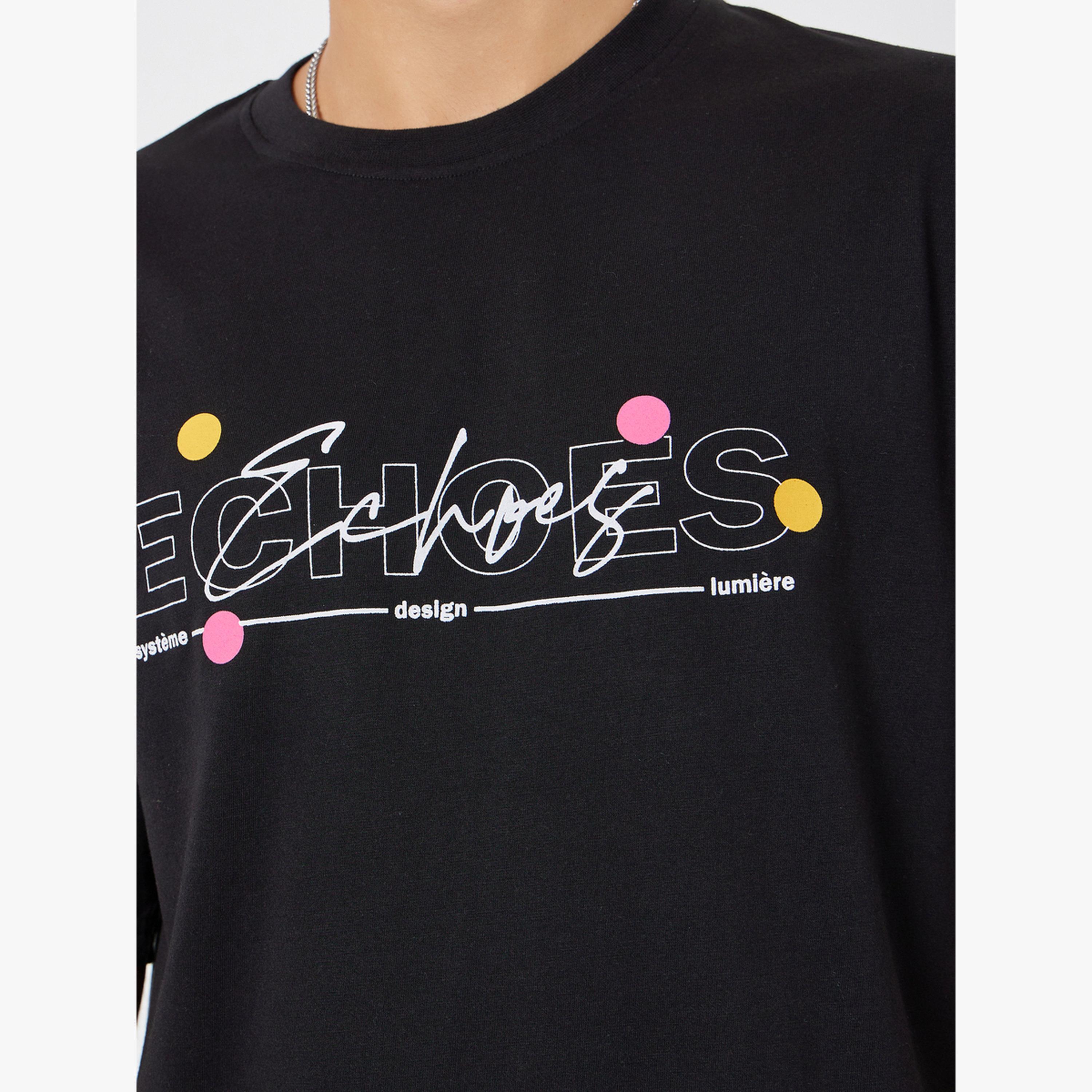 Styli Men Black Oversized Graphic Print Jersey T-Shirt-men-clothing-tshirtsandpolos-tshirts-image-4