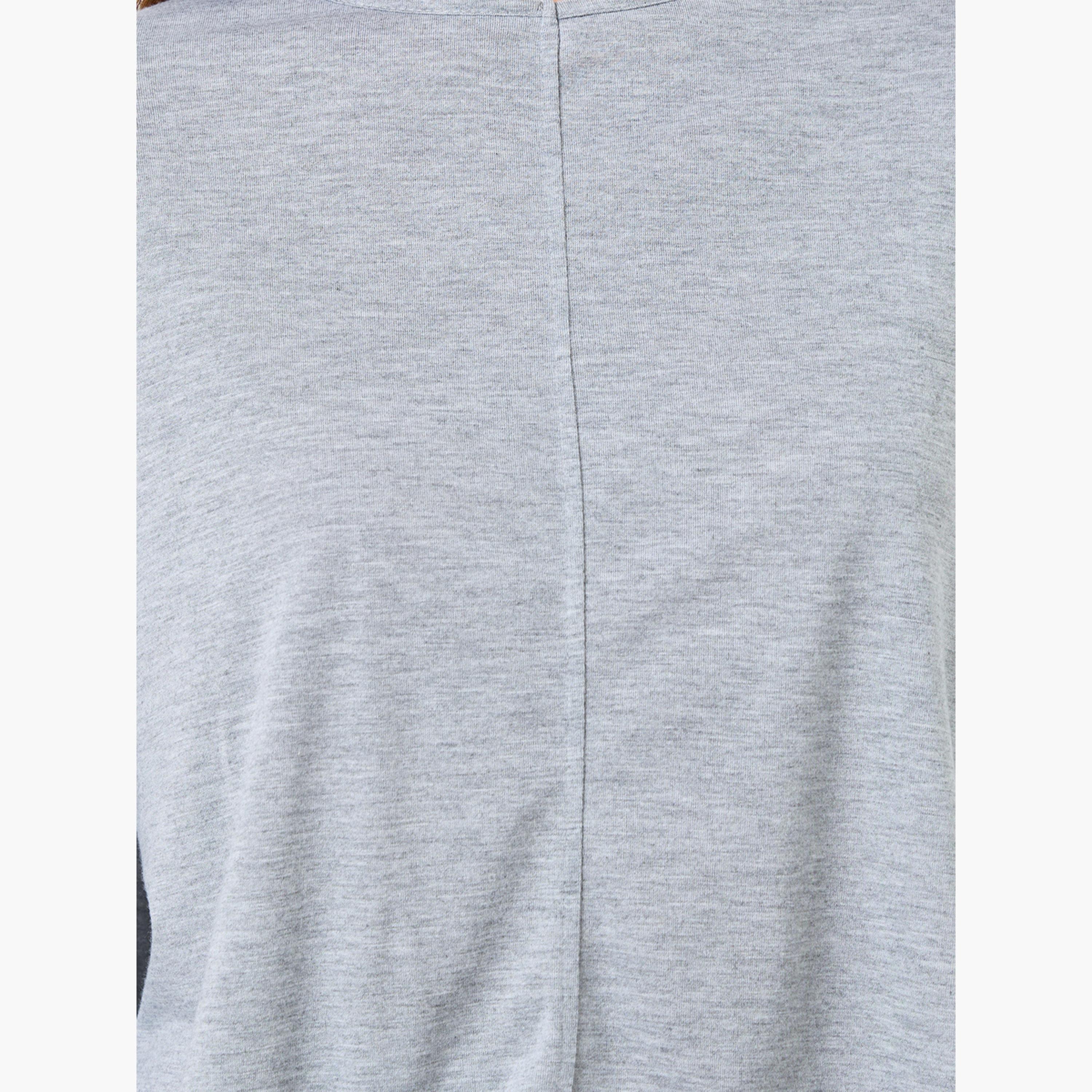 Styli Solid Boxy T-Shirt and Wide Pyjama Set-women-clothing-nightwear-pyjamas-longsets-image-3