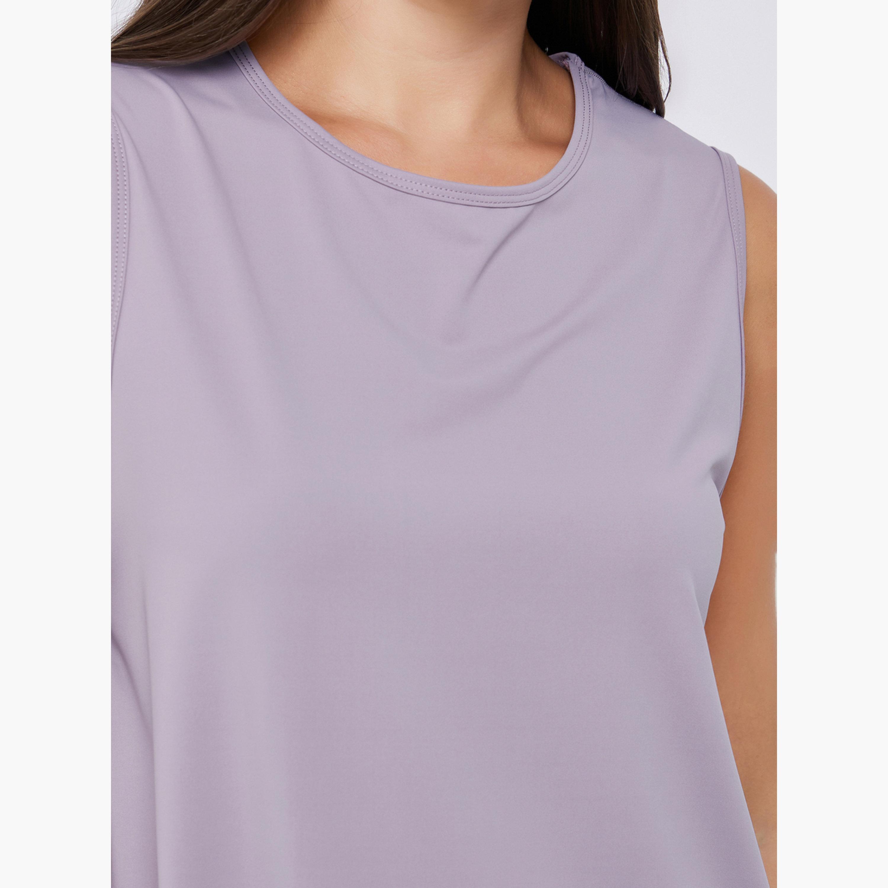 Buy Styli Back Mesh Insert Loose Fit Tank Online | Centrepoint UAE