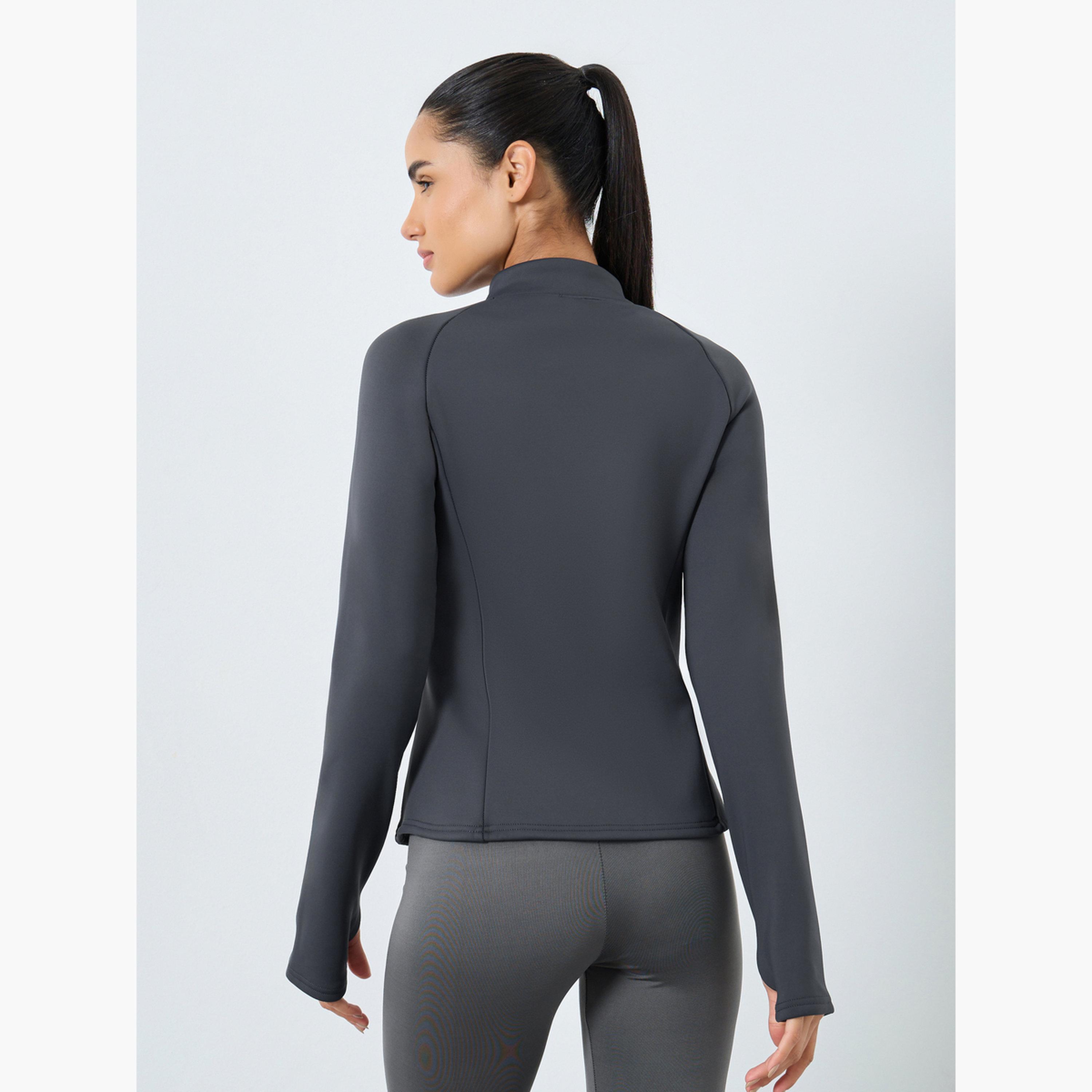 ستايلي - سترة صوف فليس بسحاب مزدوج-women-clothing-sportswearandactivewear-coatsandjackets-jackets-image-4