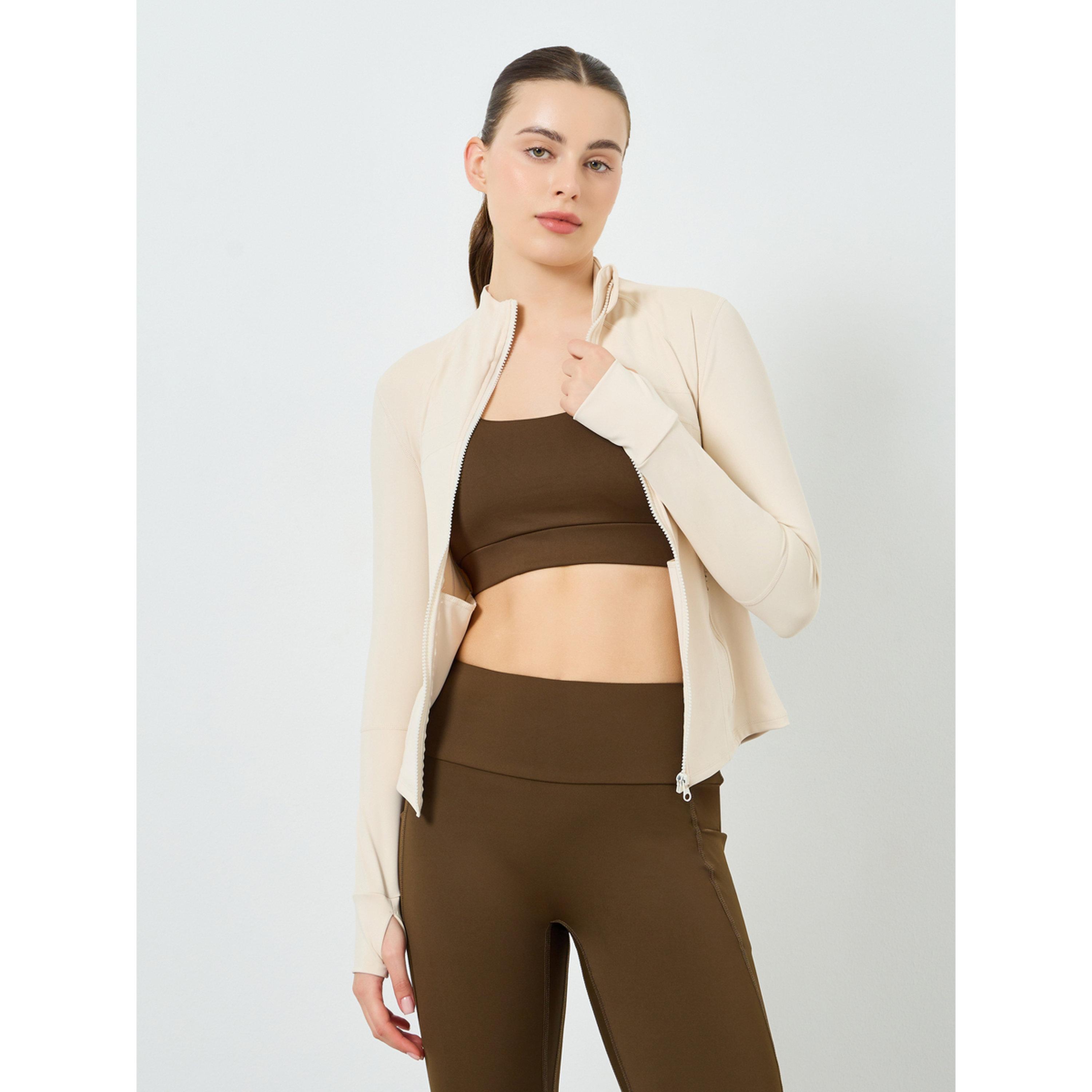 جاكيت نسائي بتصميم فتحة إبهام وتأثير خلفي-women-clothing-sportswearandactivewear-coatsandjackets-jackets-image-4