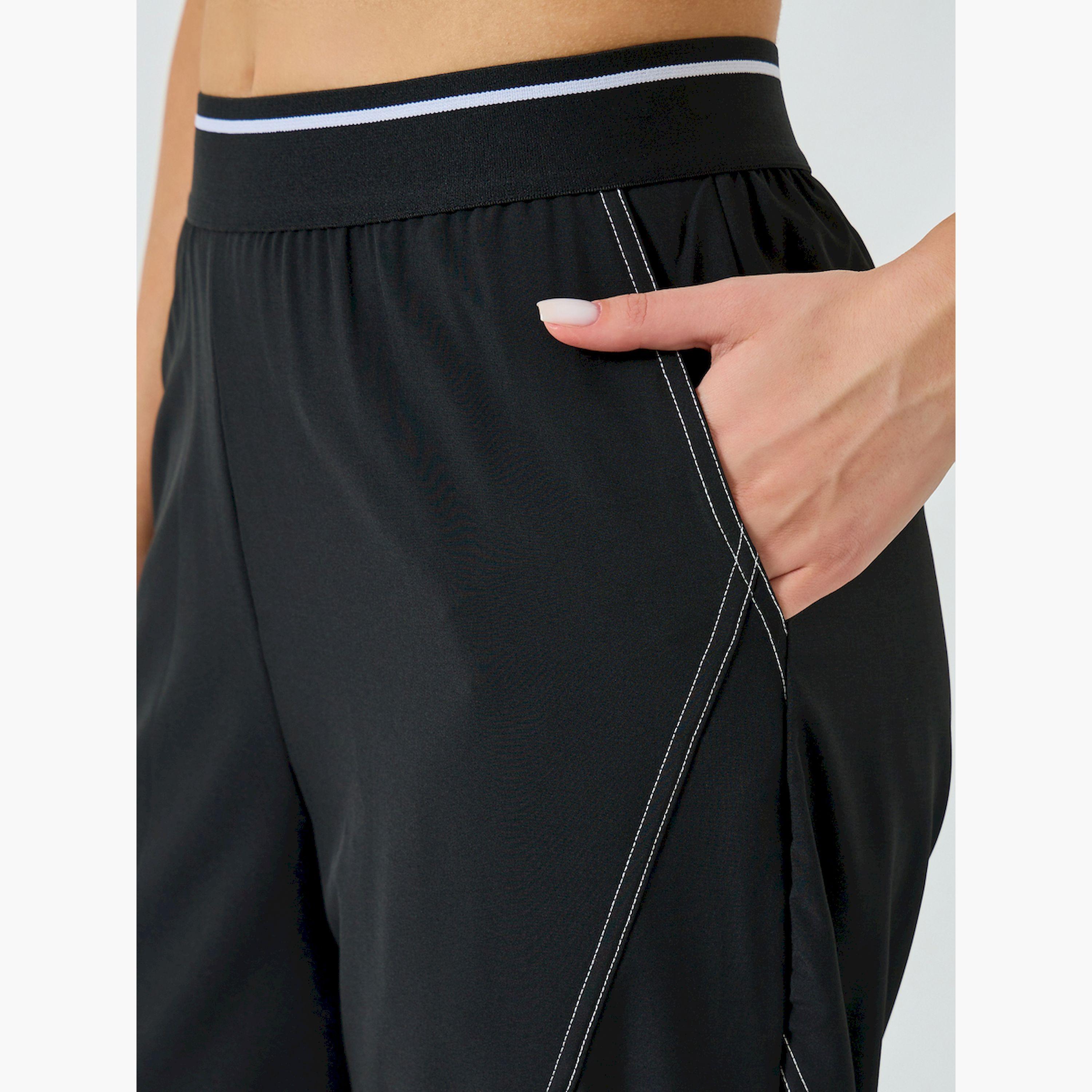 Styli Contrast Stripe Waist Detail Joggers-women-clothing-bottoms-joggers-image-3