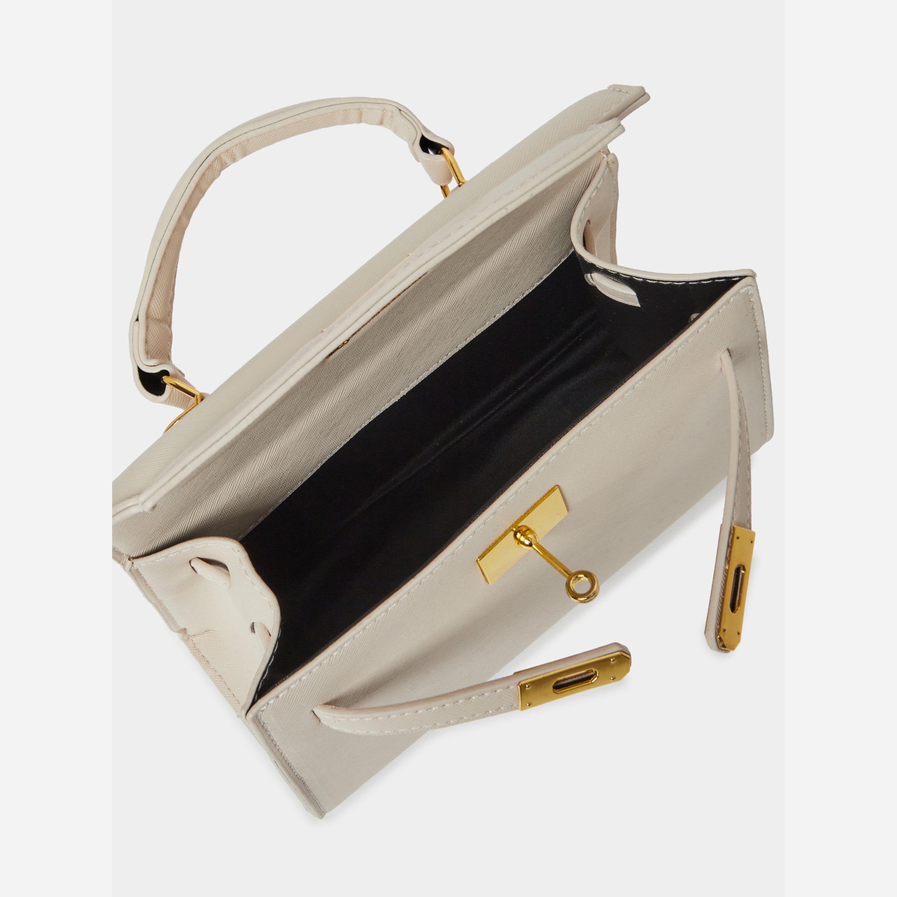 Styli Women Beige Satchel Handbag-women-bagsandwallets-handbags-image-3