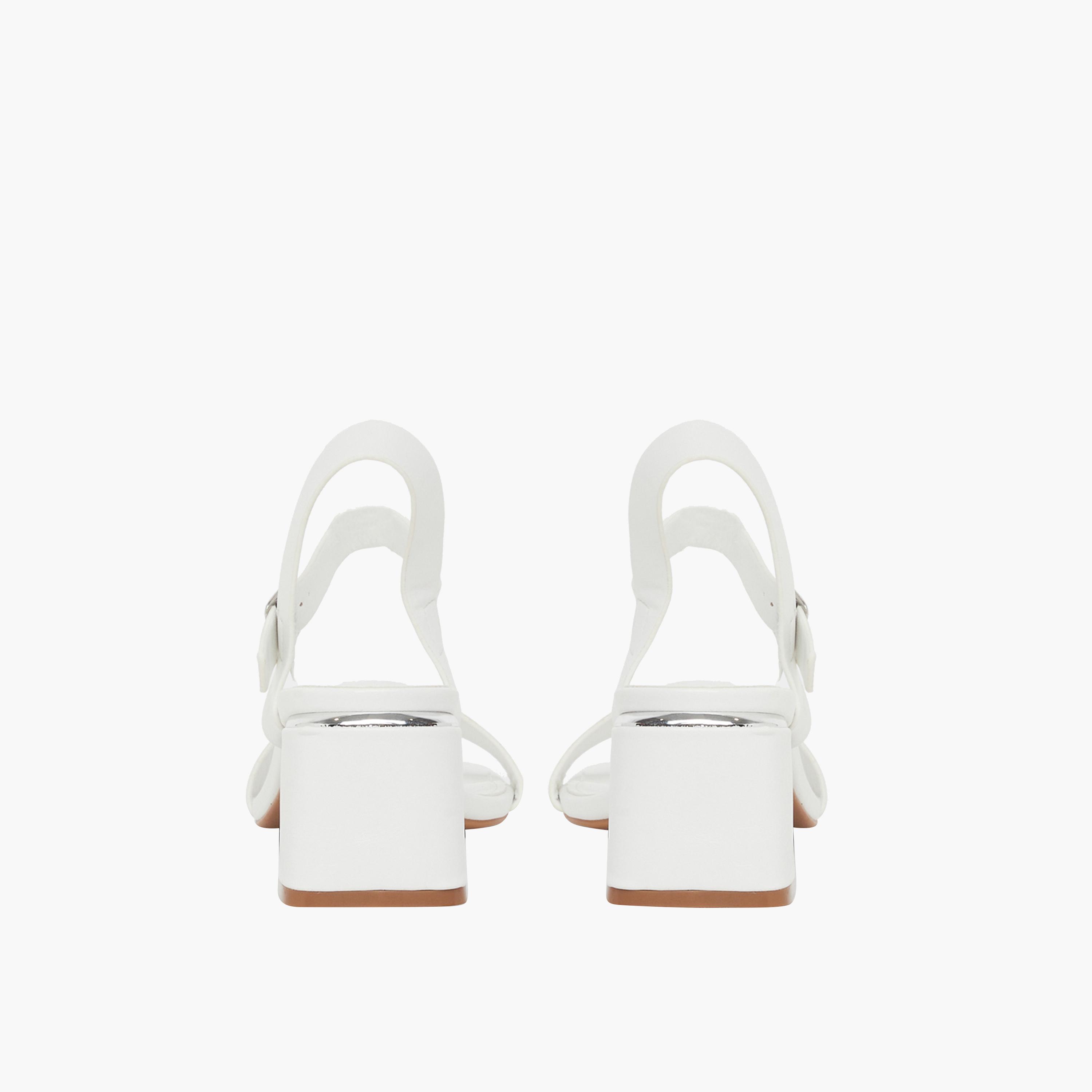Styli Women White Ankle Strap Block Heel Sandals-women-shoes-sandals-heeled-image-5