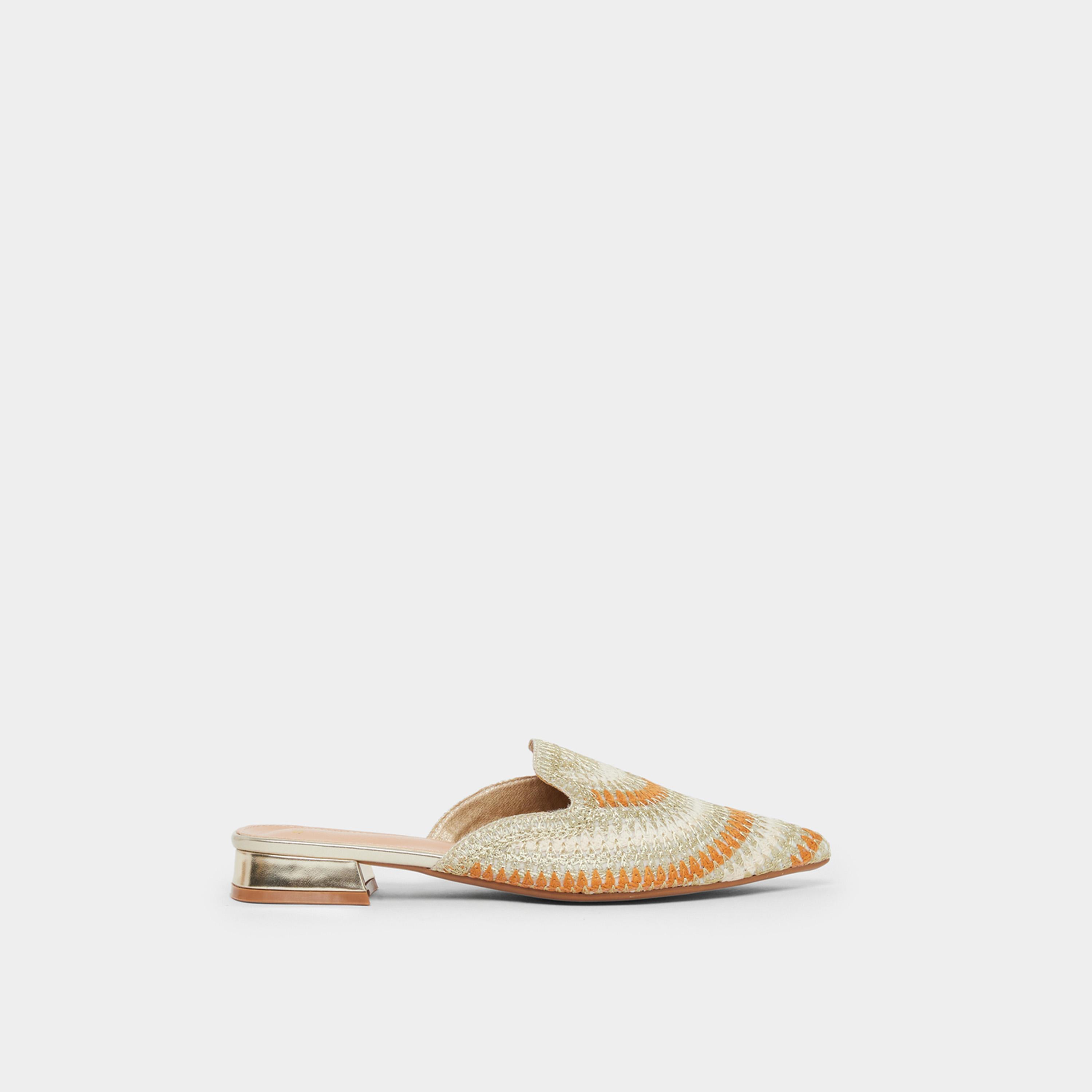 Styli Women Pointed Toe Woven Mules-women-shoes-flats-mules-image-3
