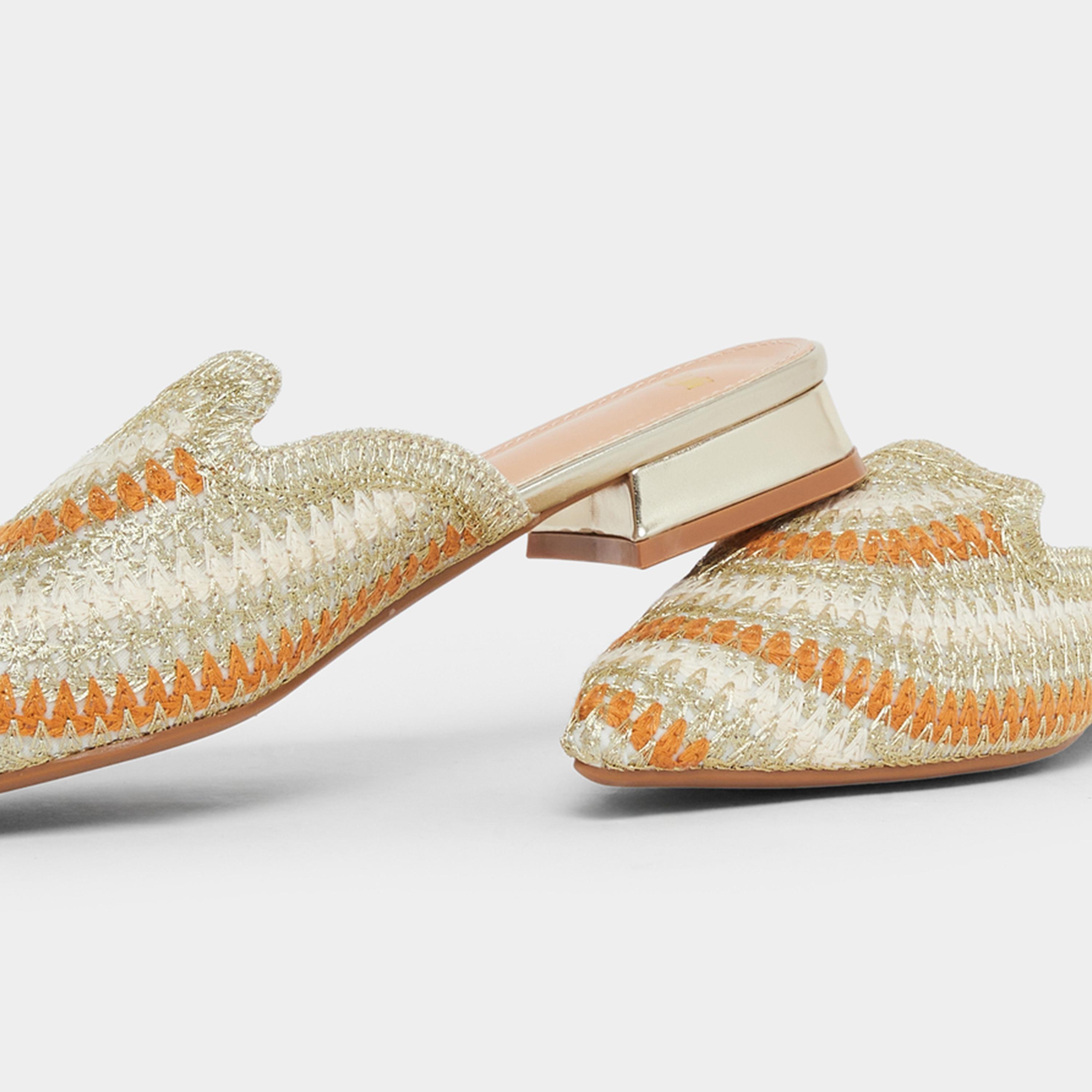 Styli Women Pointed Toe Woven Mules-women-shoes-flats-mules-image-4
