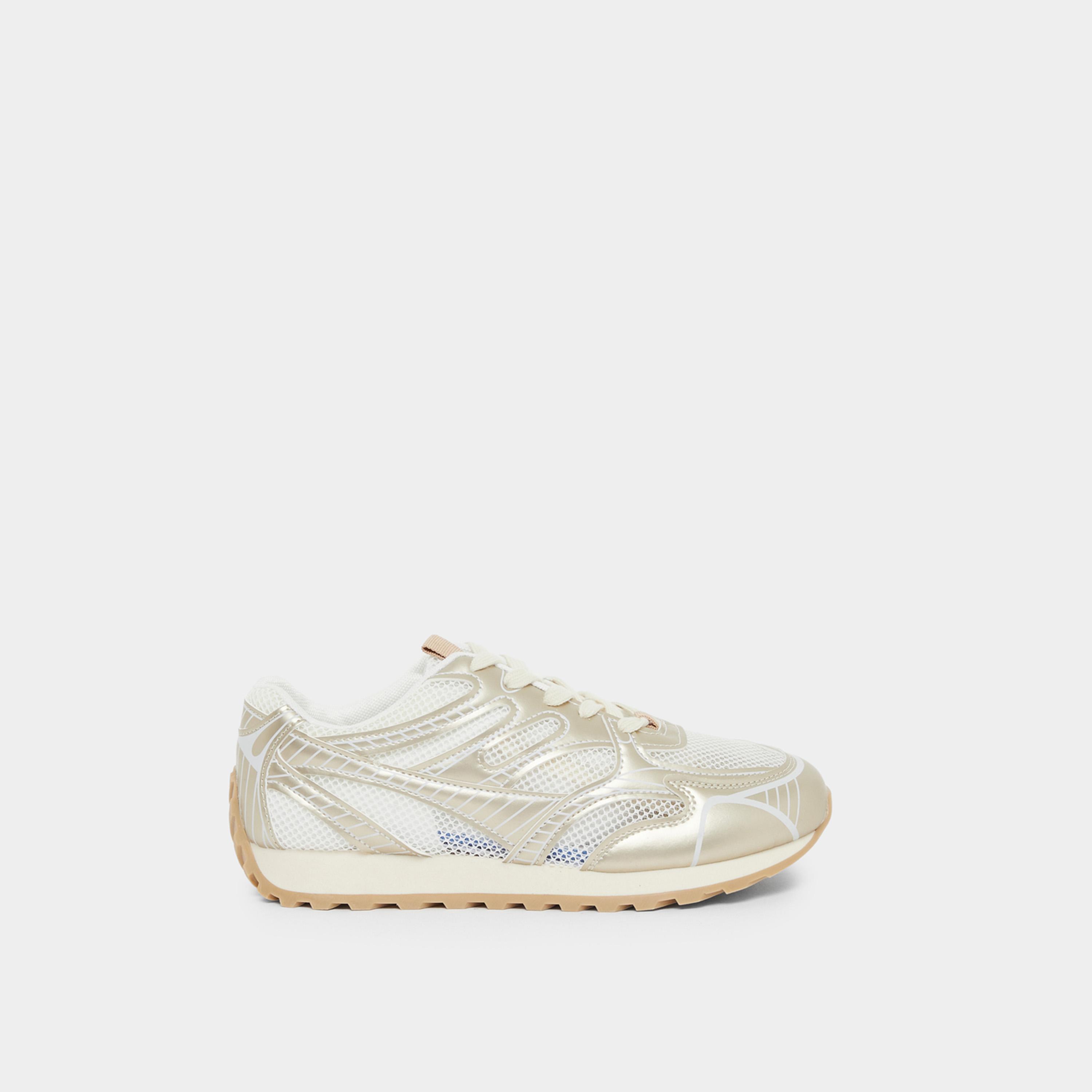 ستايلي - حذاء رياضي نسائي بلوحة معدنية منقوشة-women-shoes-sneakers-image-3
