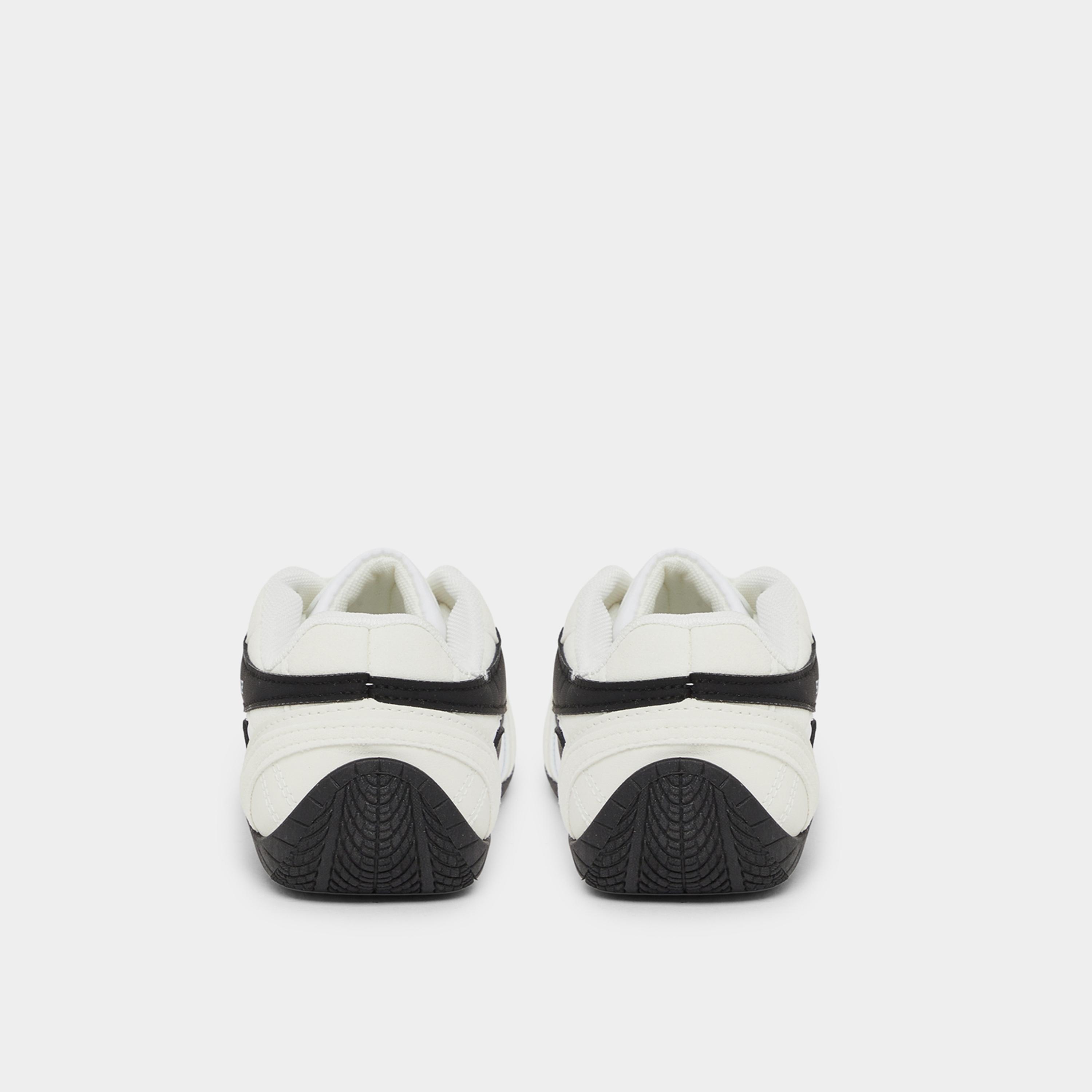 Styli White Retro Lace Up Sneakers-women-shoes-sneakers-image-4
