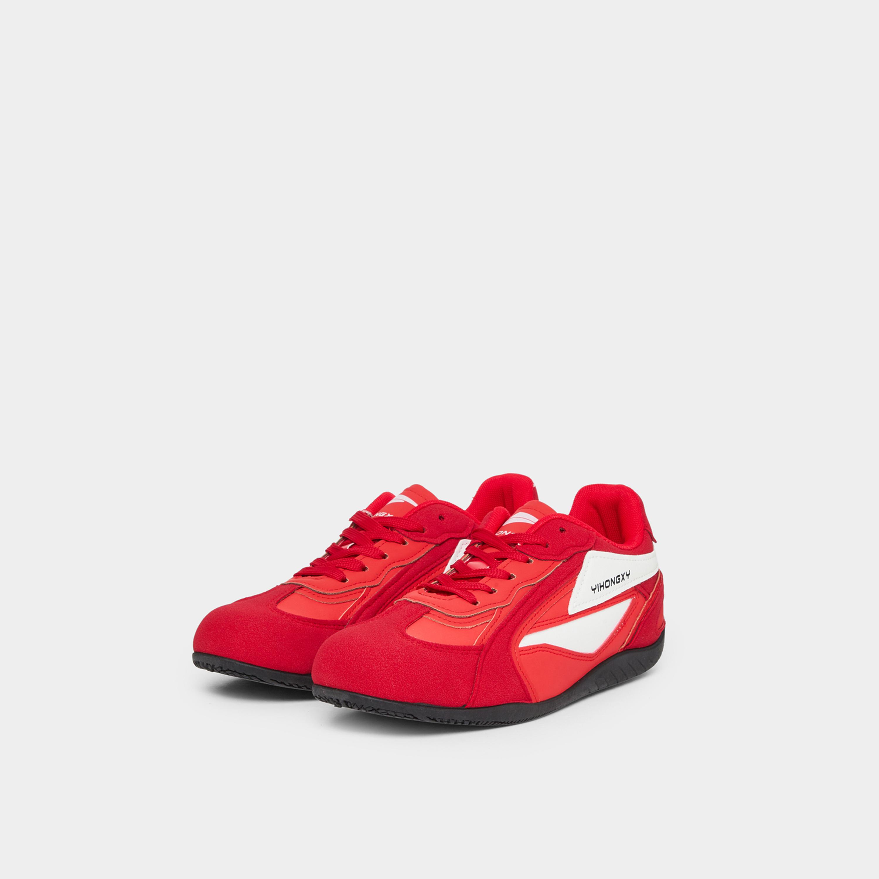 ستايلي - حذاء رياضي أحمر برباط-women-shoes-sneakers-image-1