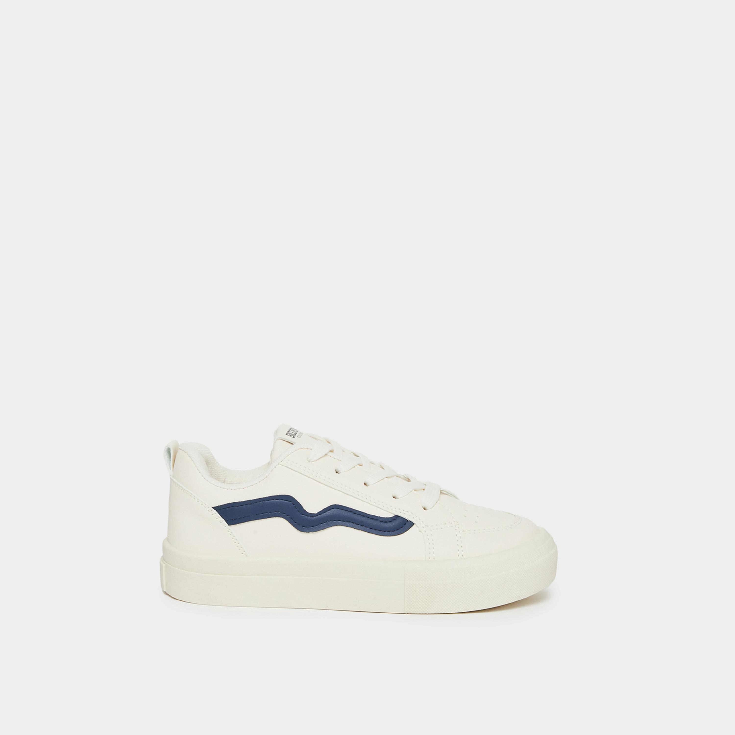 ستايلي - حذاء رياضي مخطط لون كريمي-women-shoes-sneakers-image-3