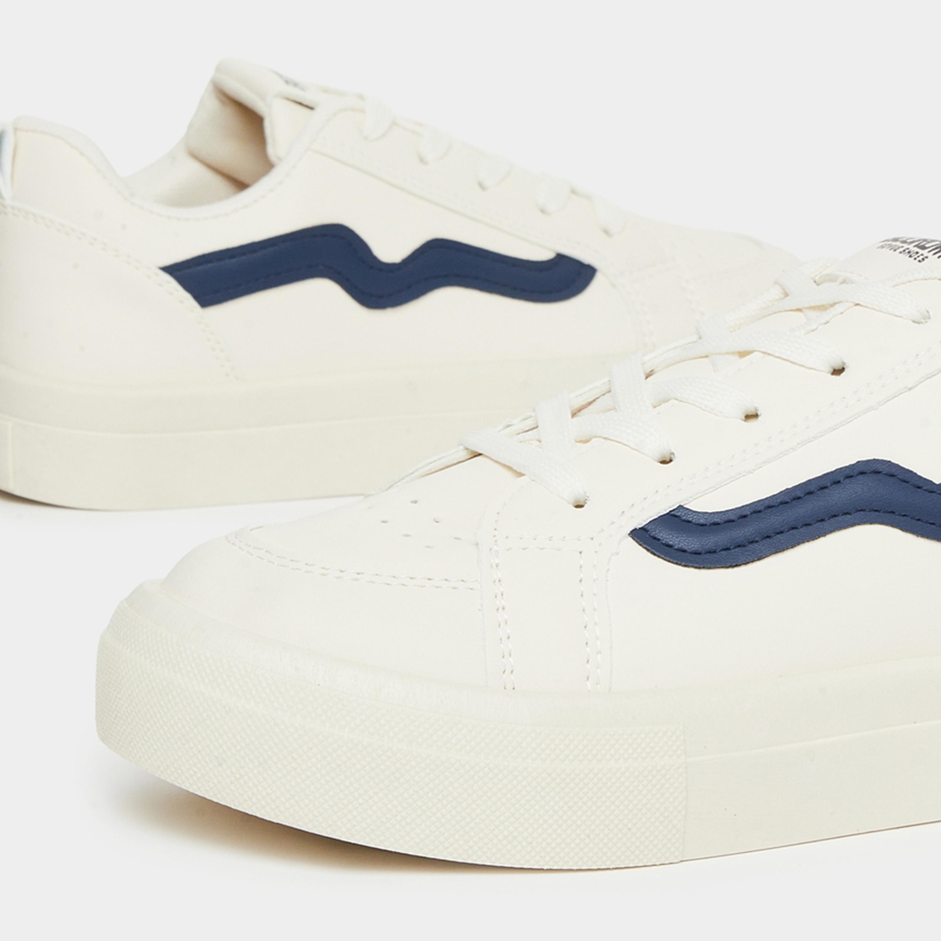 ستايلي - حذاء رياضي مخطط لون كريمي-women-shoes-sneakers-image-4