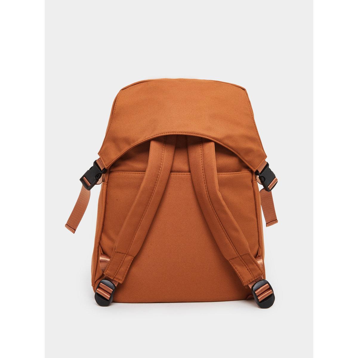 Styli Solid Brown Backpack with Zip Closure-men-bags-image-2